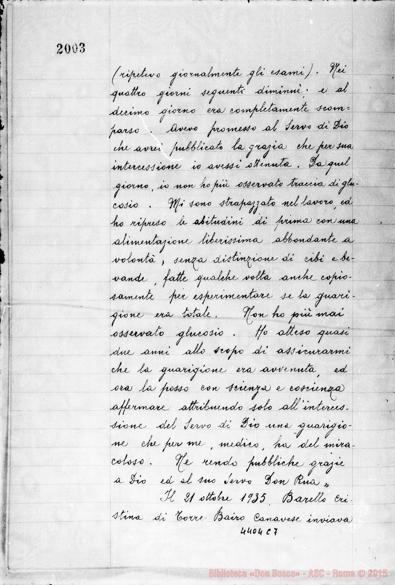 Fotogramma C 7 — Amadei Angelo, sac. SDB (suspensum fuerat per aliquot dies)