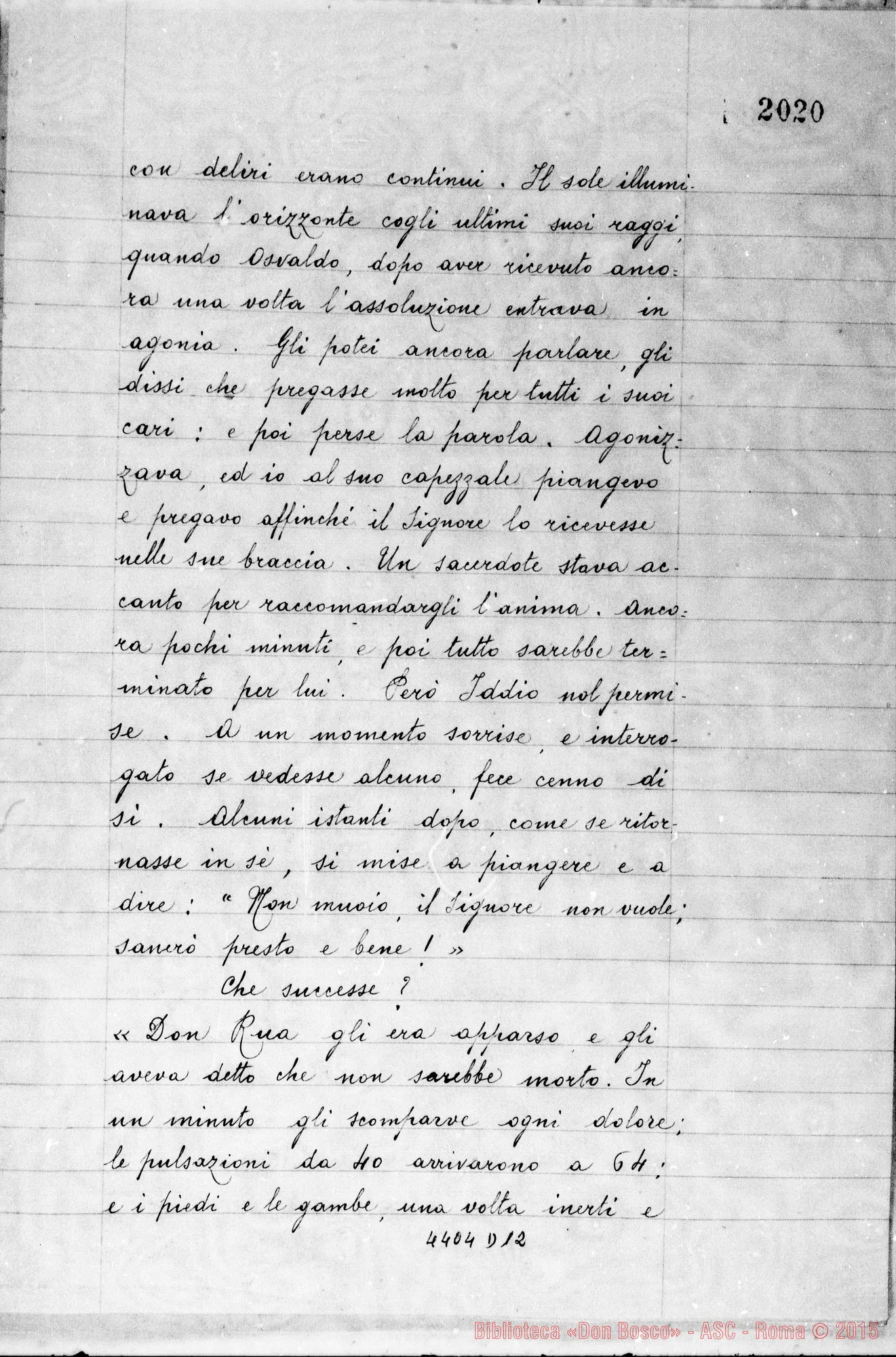 Fotogramma D 12 — Amadei Angelo, sac. SDB (suspensum fuerat per aliquot dies)