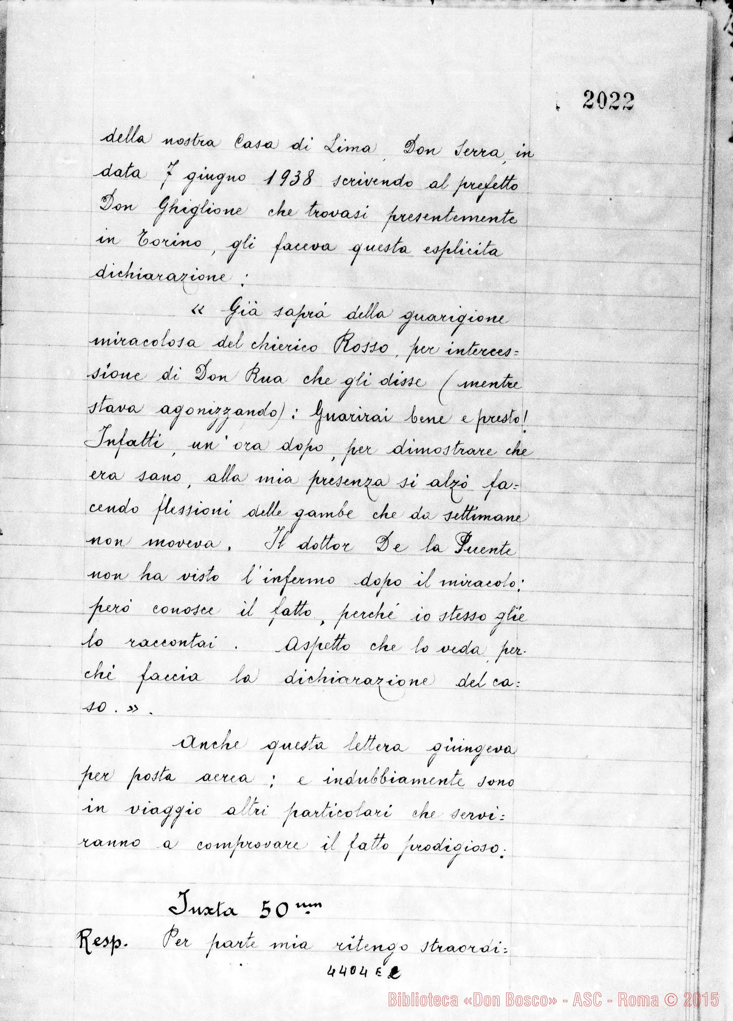 Fotogramma E 2 — Amadei Angelo, sac. SDB (suspensum fuerat per aliquot dies)
