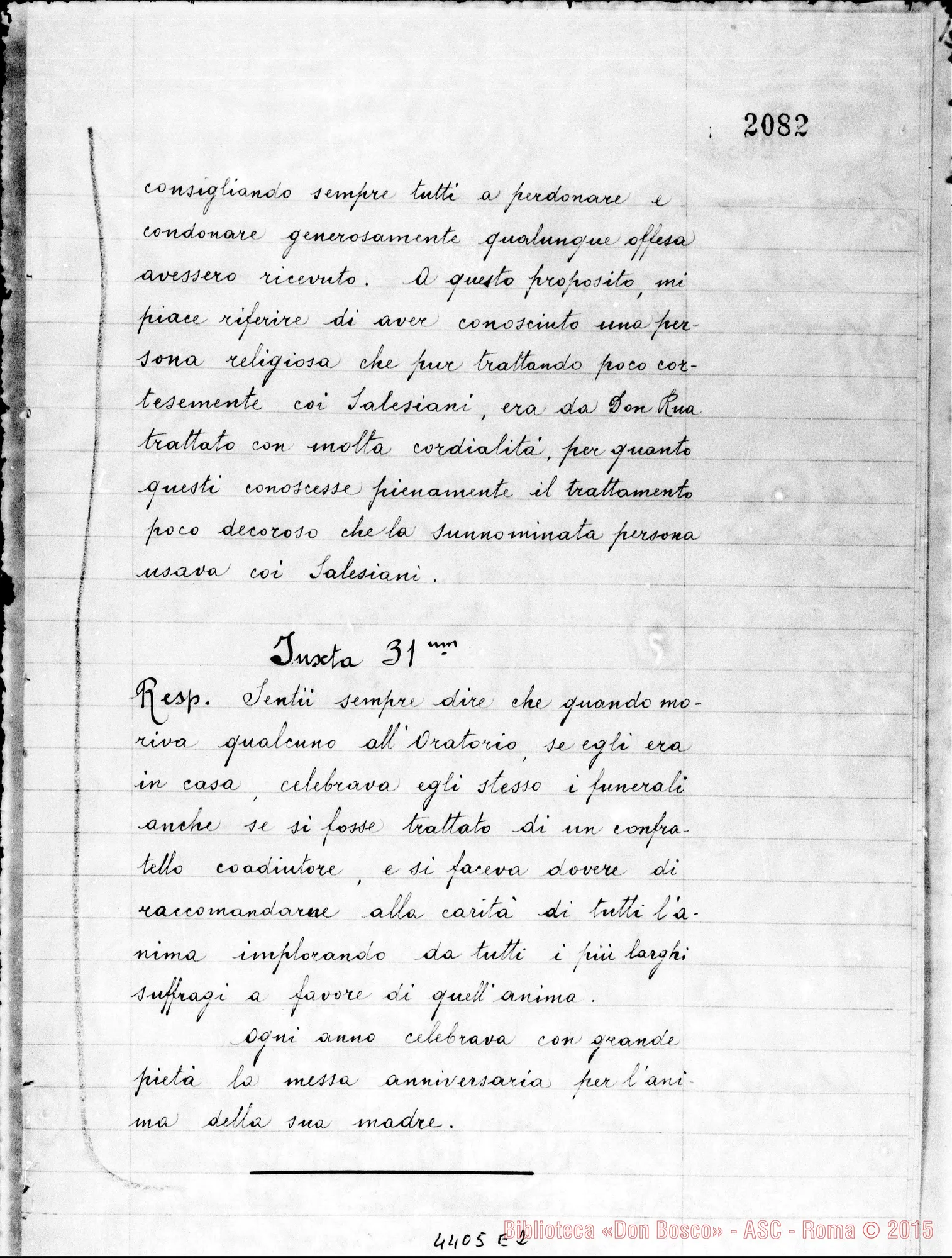 Fotogramma E 2 — Matta Giuseppe, sac. cappellano dell’Ist. delle Protette di S. Giuseppe