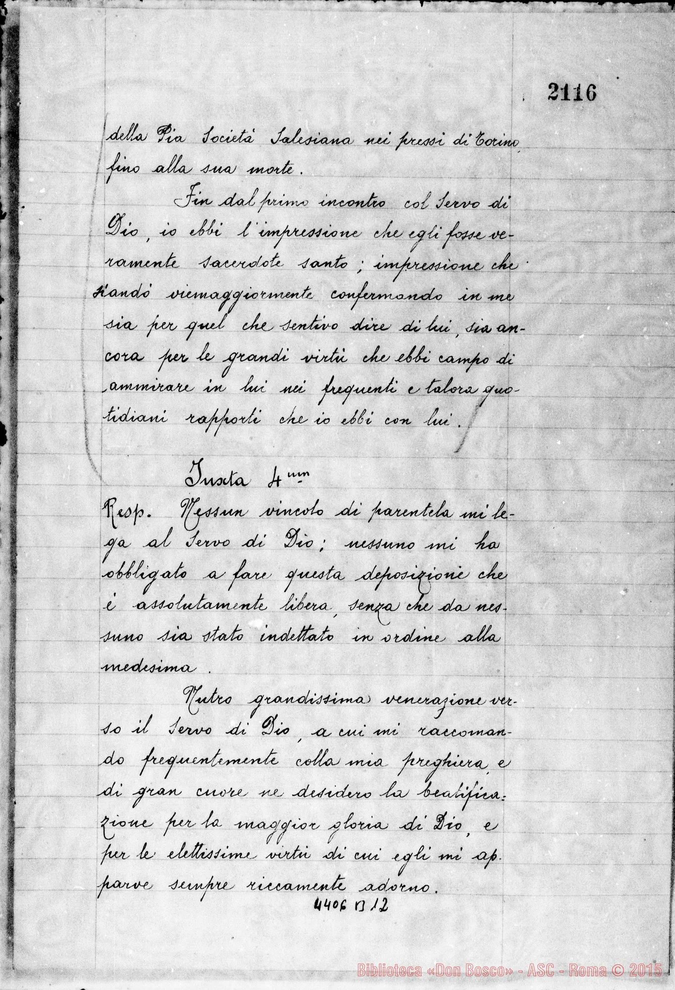 Fotogramma B 12 — Zolin Giovanni, sac. SDB