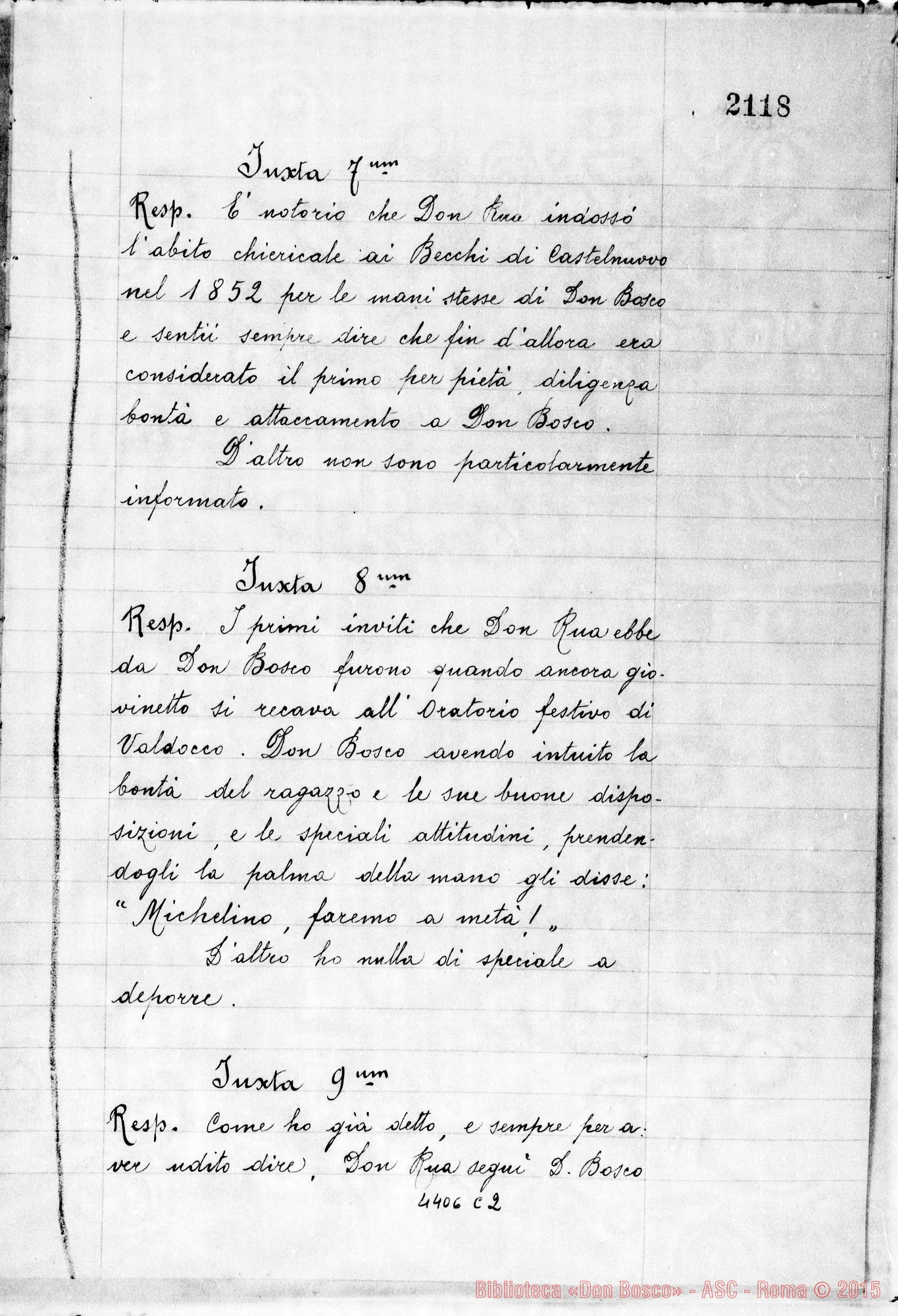 Fotogramma C 2 — Zolin Giovanni, sac. SDB