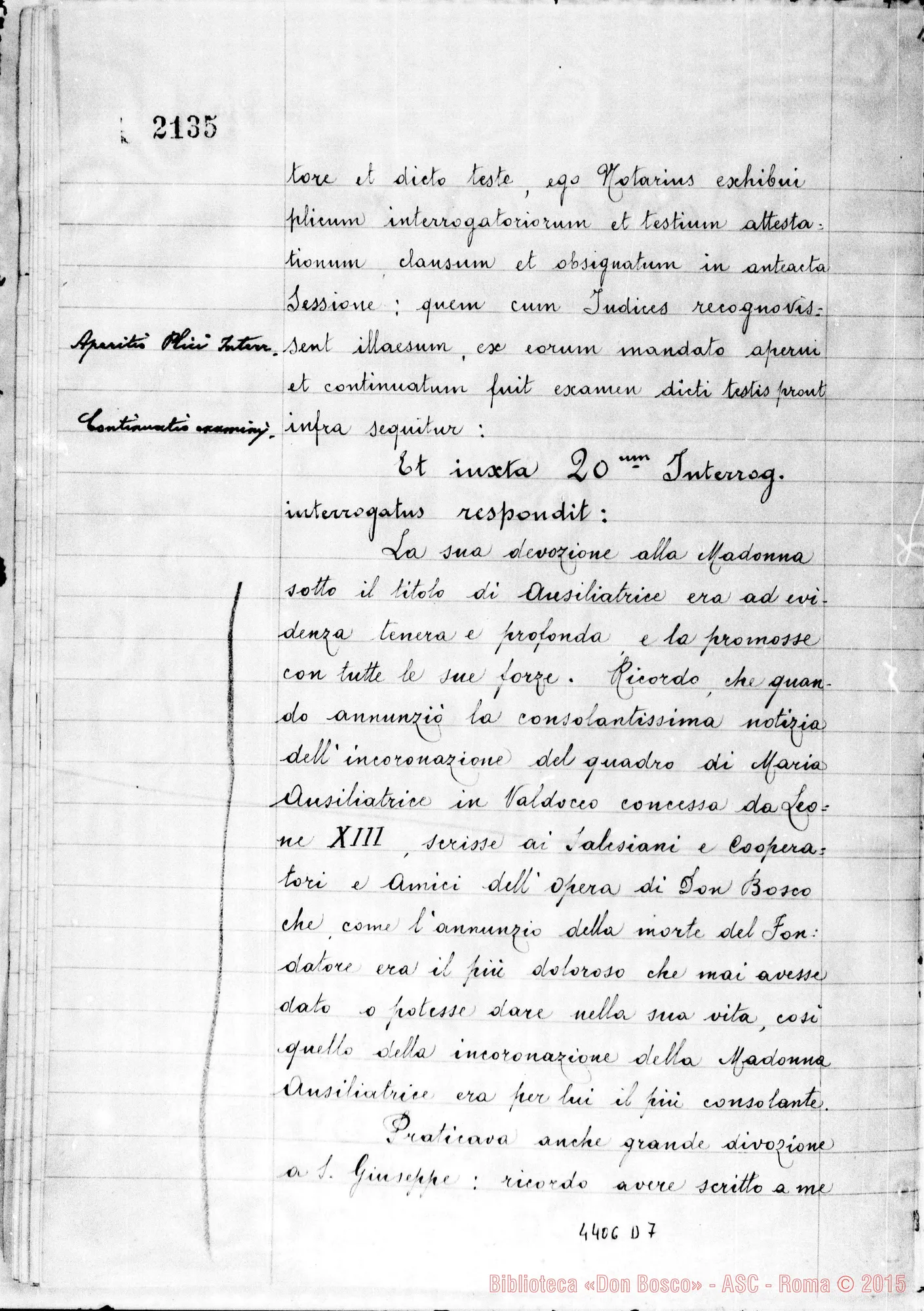 Fotogramma D 7 — Zolin Giovanni, sac. SDB