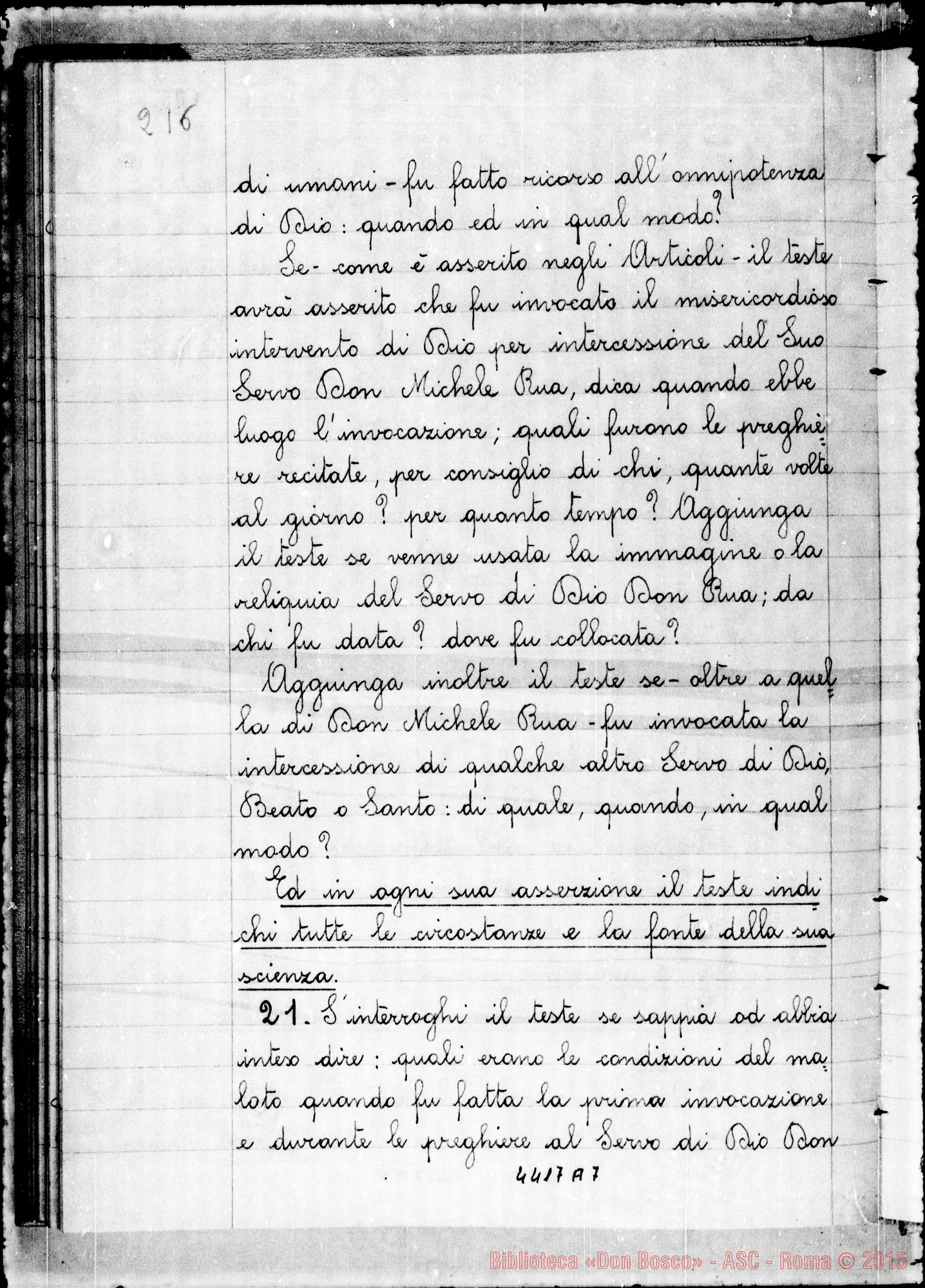 Fotogramma A 7 — In Curia Cremensi super miraculo (1956)