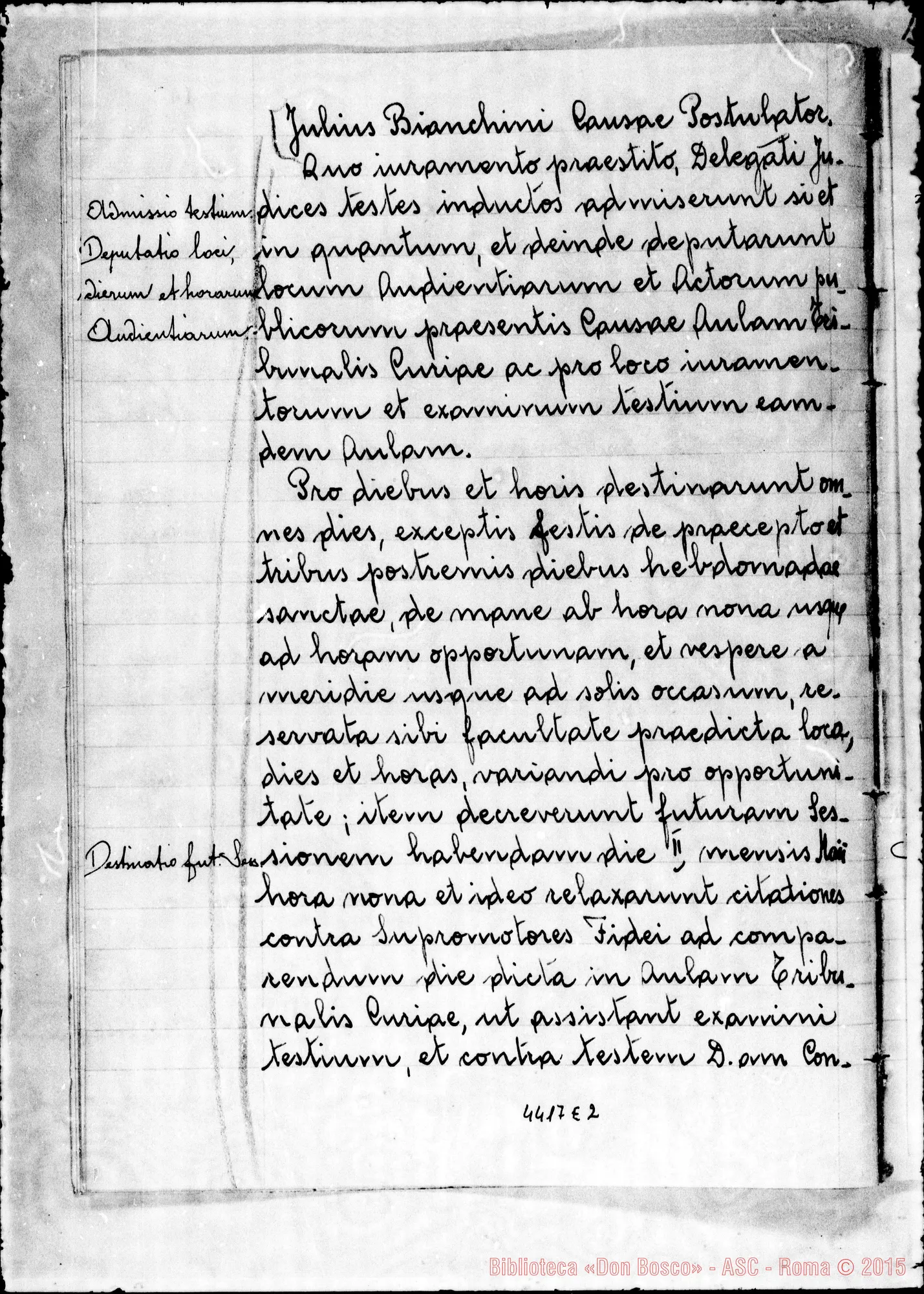 Fotogramma E 2 — In Curiis Ferrariensis E Taurinensis super miraculo (1957)