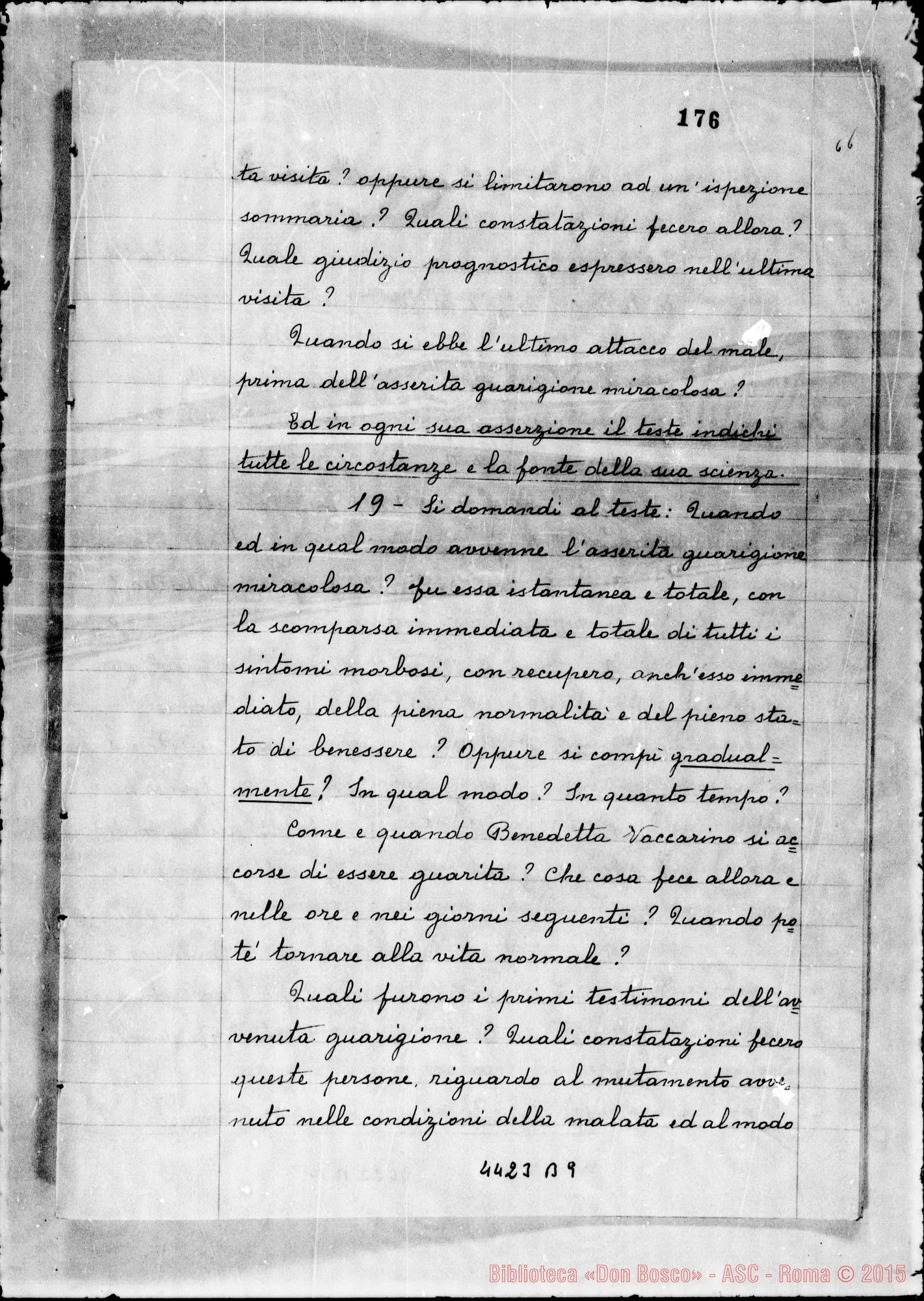 Fotogramma B 9 — In Curiis Ferrariensis E Taurinensis super miraculo (1957)