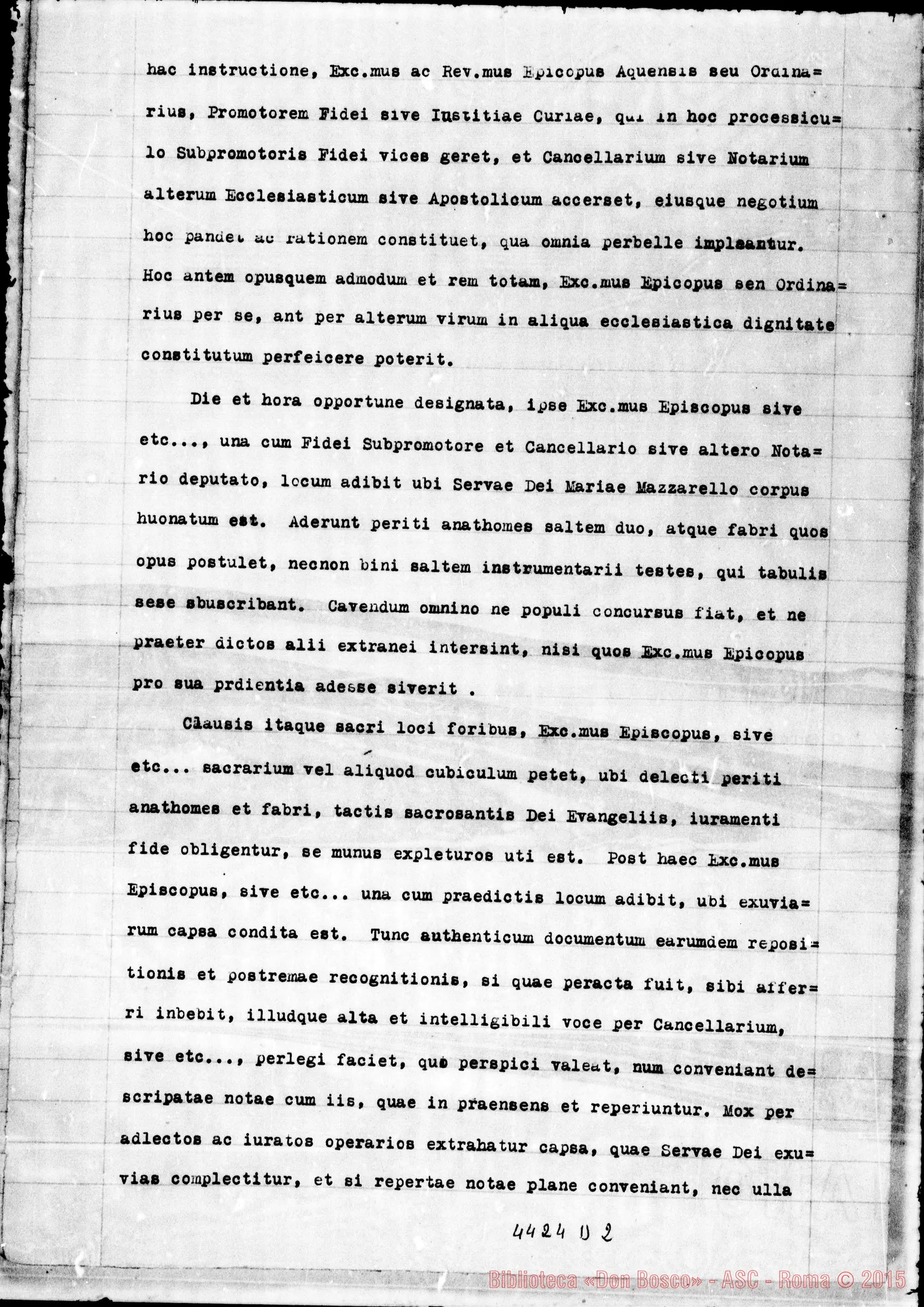Fotogramma D 2 — Documenti circa la ricognizione della salma E deposizione in una nuova cassa fatta A Nizza, il 18-05-1933