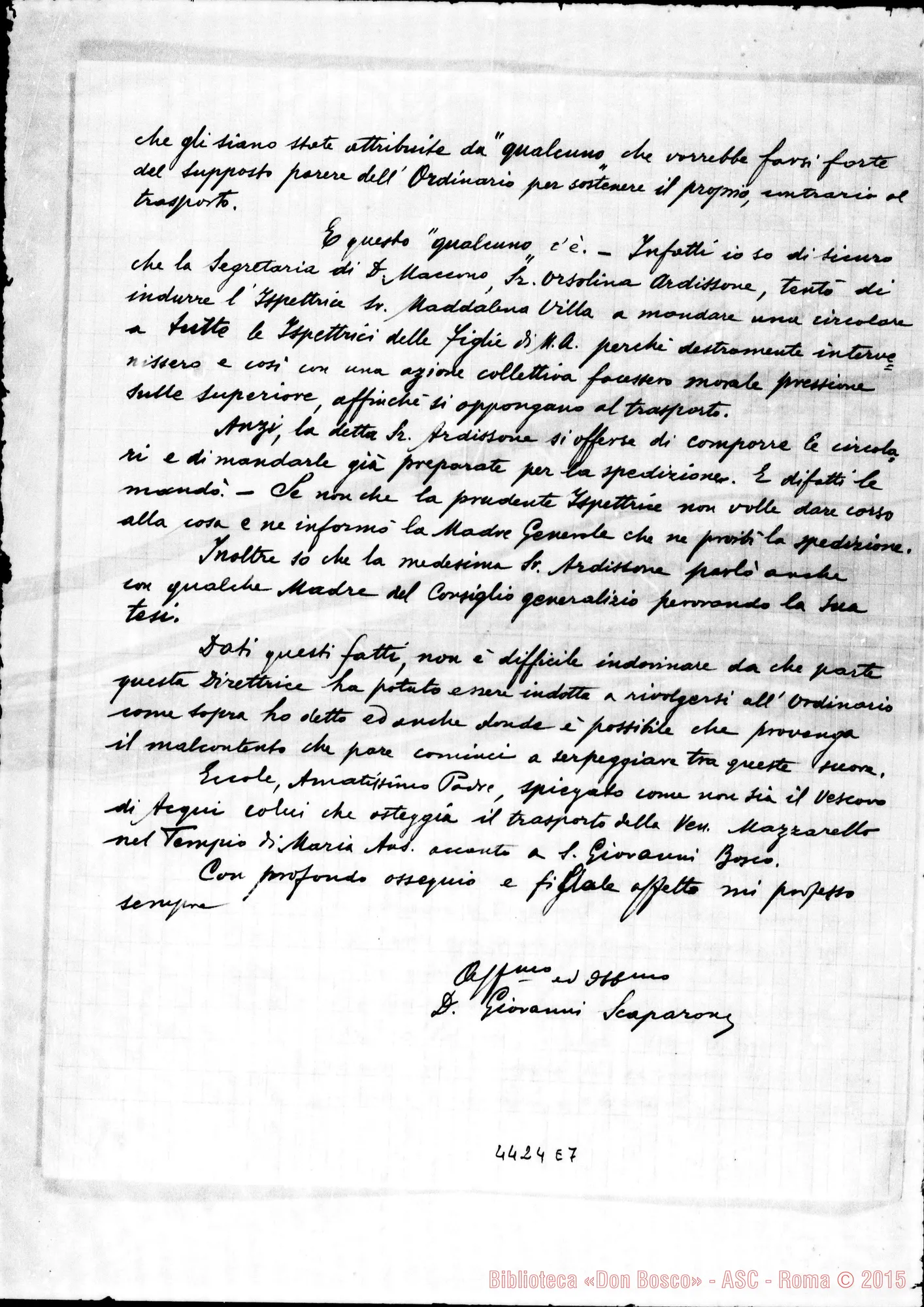 Fotogramma E 7 — Don Giovanni Scaparone-Don Ricaldone. Nizza Monferrato, 18-06-1937