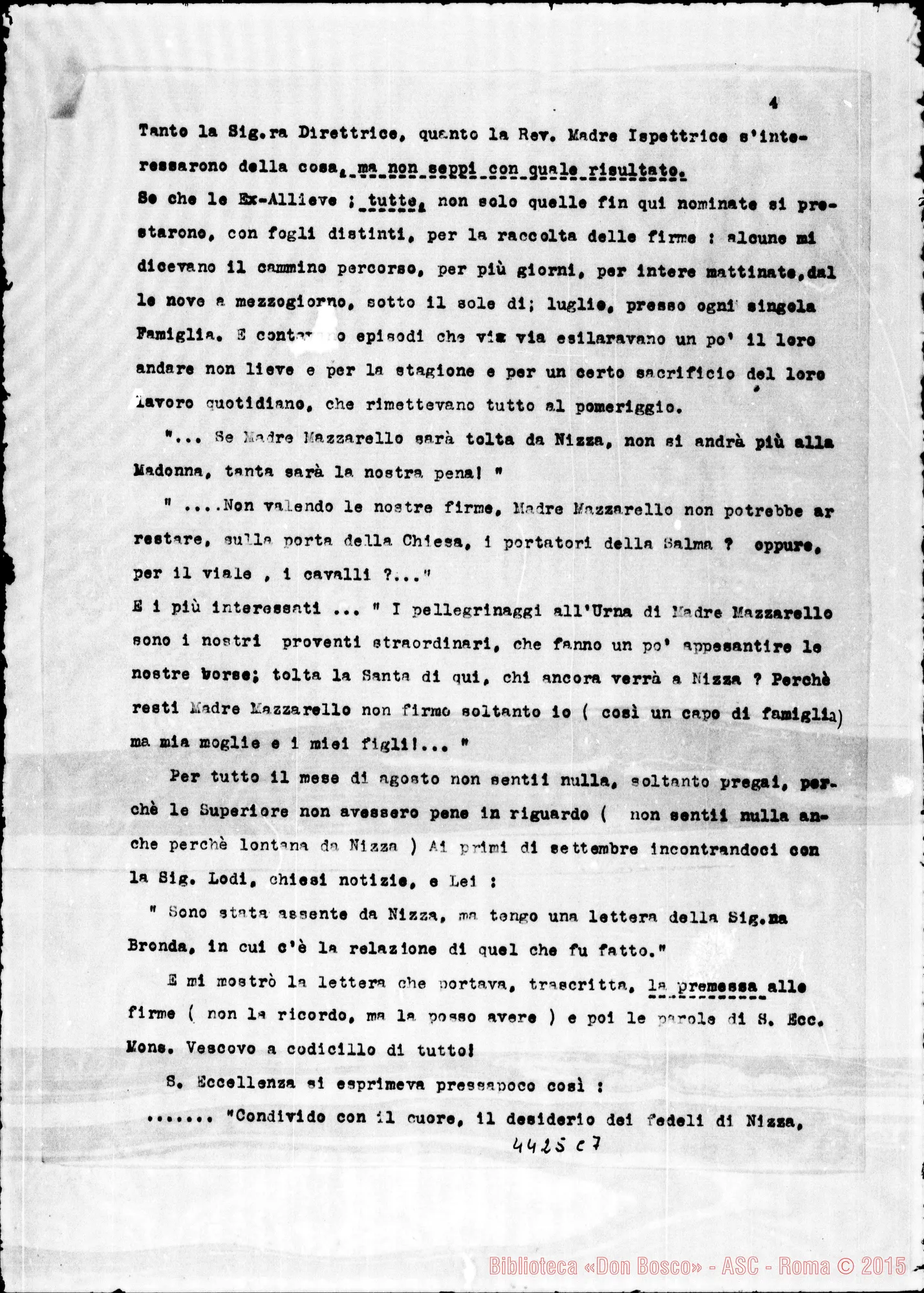 Fotogramma C 7 — Suor Groppi Felicina, F.M.A.: movimenti tra esterne, suore, etc… Torino, 9-09-1937