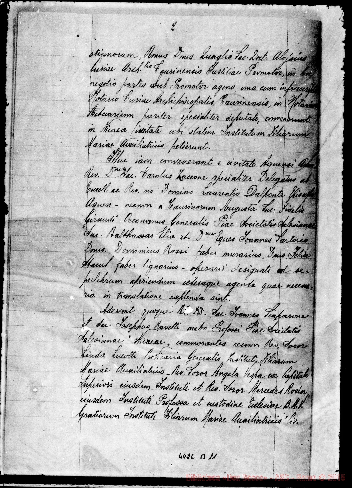 Fotogramma B 11 — Documenti relativi alla traslazione della salma A Torino