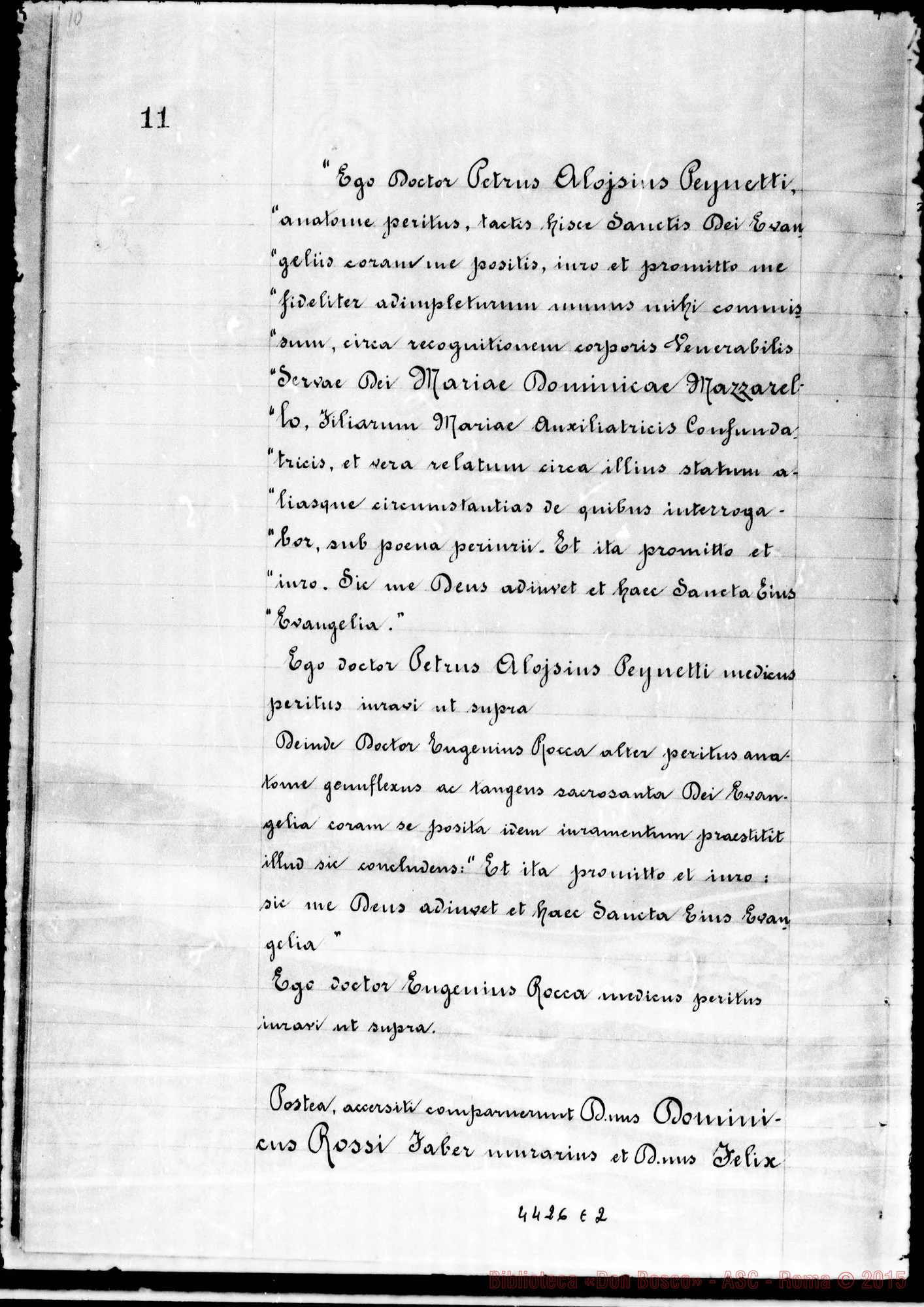 Fotogramma E 2 — Aquen: Beatificationis et Canonizationis Ven. Servae Dei Mariae Dominicae Mazzarello.