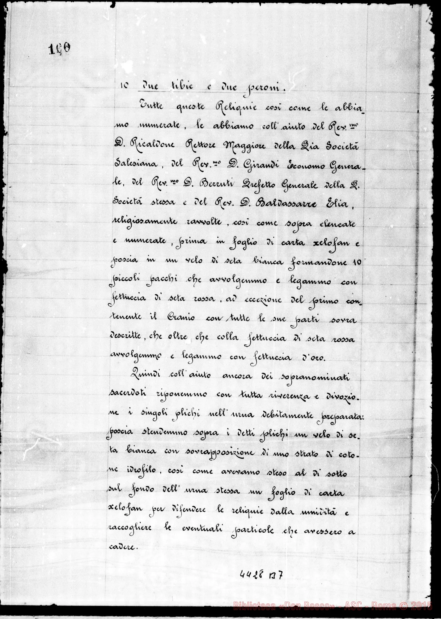 Fotogramma B 7 — Aquen: Beatificationis et Canonizationis Ven. Servae Dei Mariae Dominicae Mazzarello.