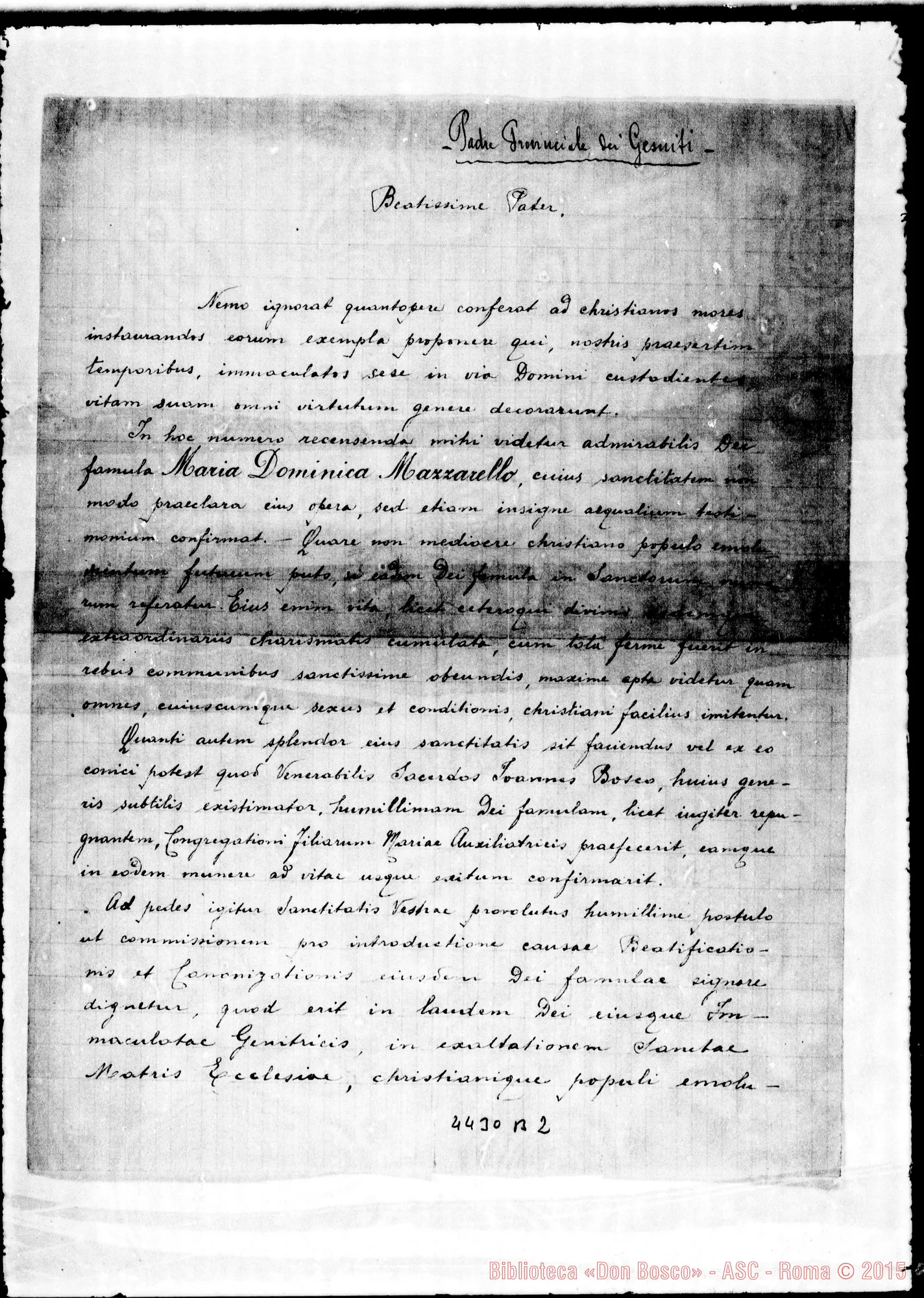 Fotogramma B 2 — Rubino Liborio, sac. S.J. Provinciale della Sicula