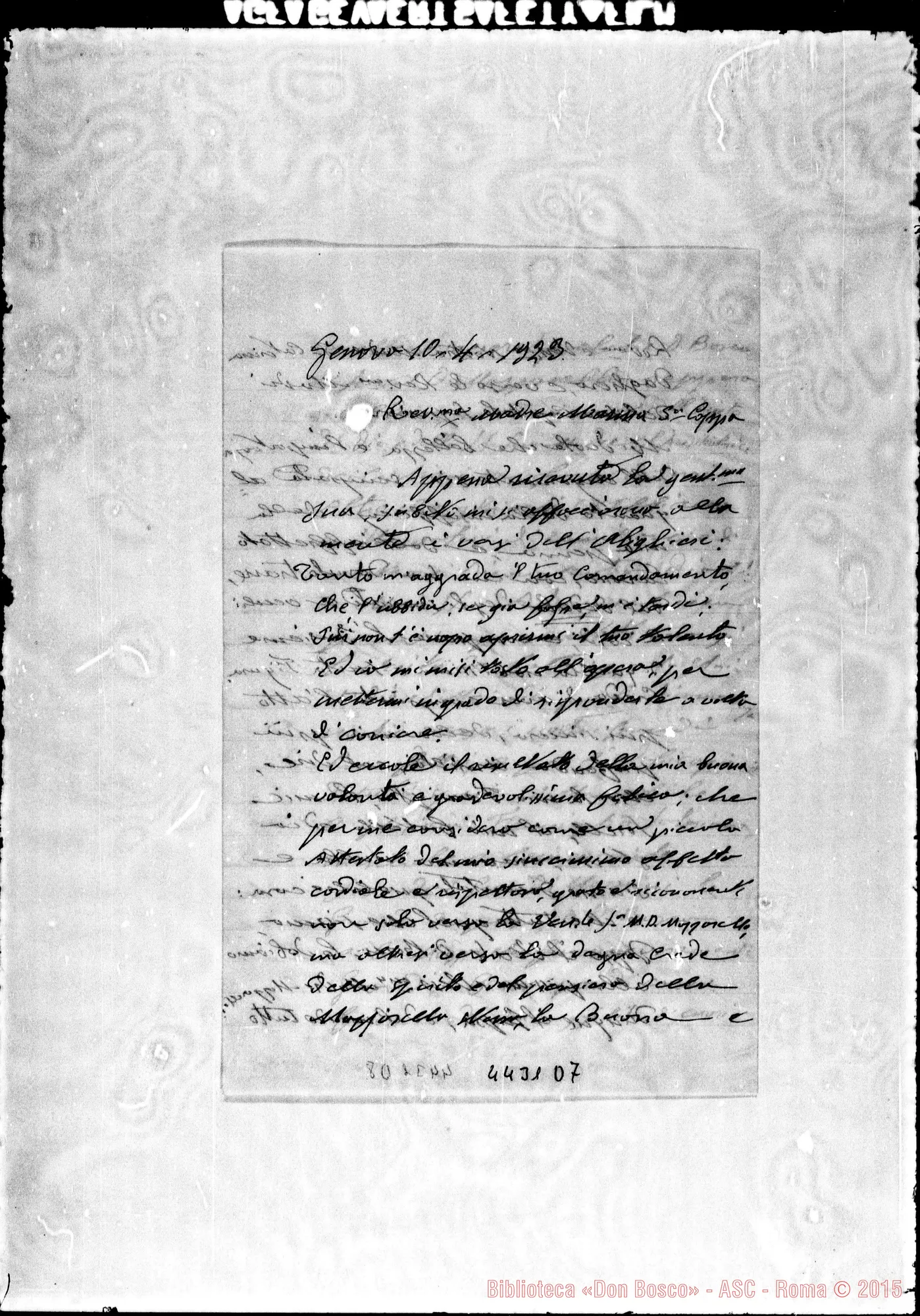 Fotogramma D 7 — Sorbone D.C., sac.