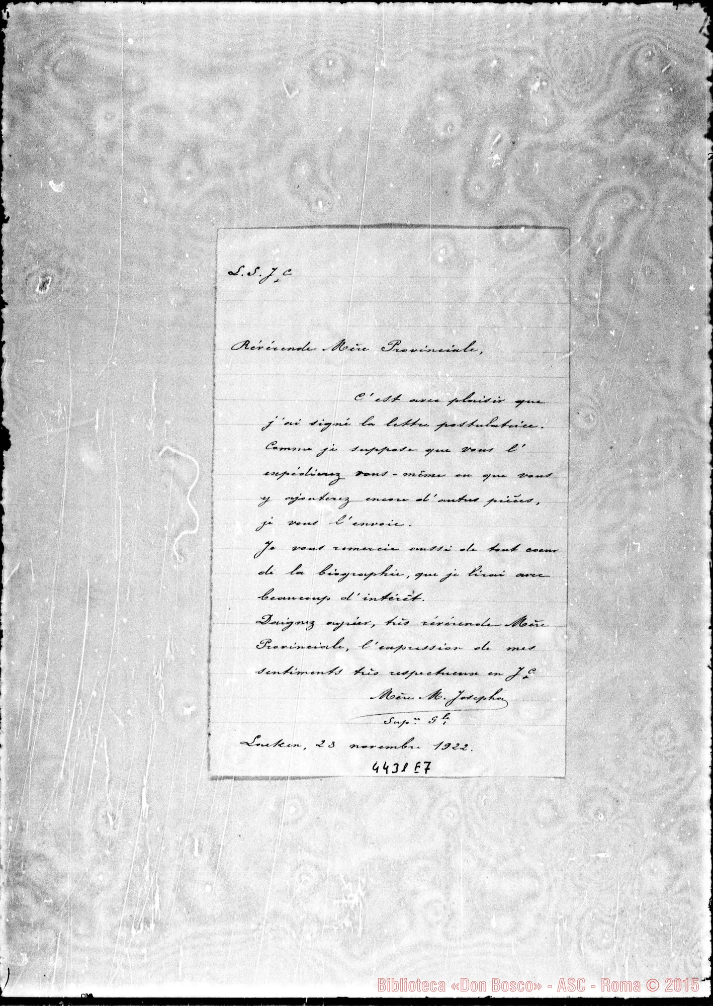 Fotogramma E 7 — Mère M. Josephe