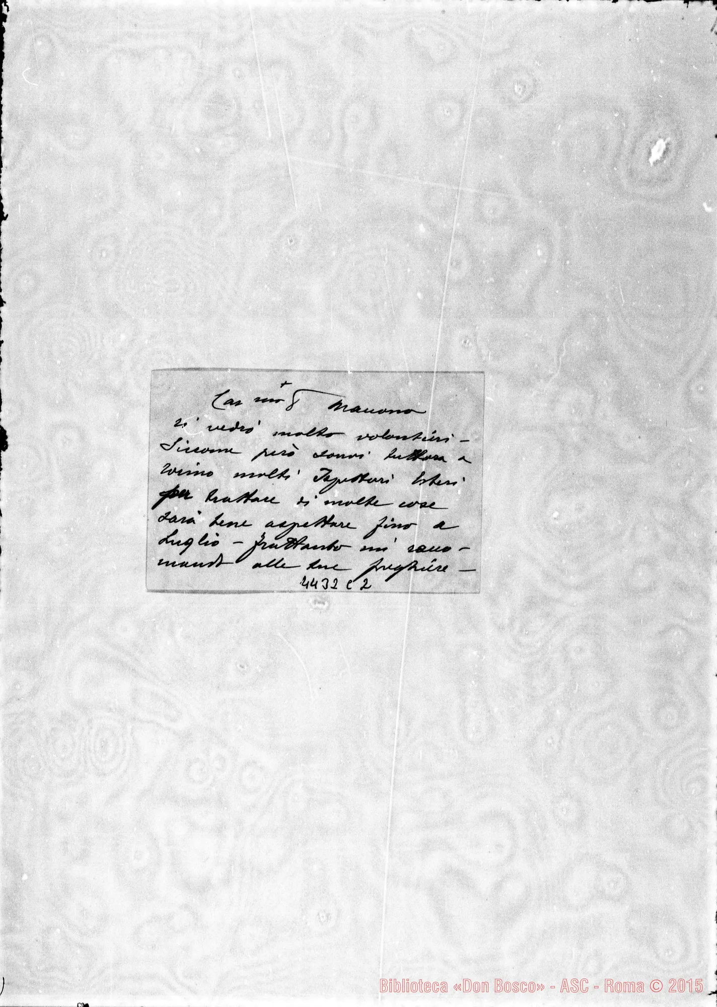 Fotogramma C 2 — Don Ricaldone Pietro-Don Maccono. Torino, 9-06-1932