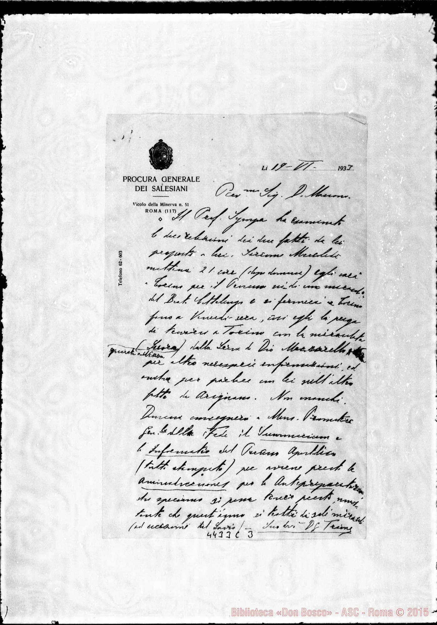 Fotogramma C 3 — Don Trione Giovanni-Don Maccono. Roma, 19-06-1933