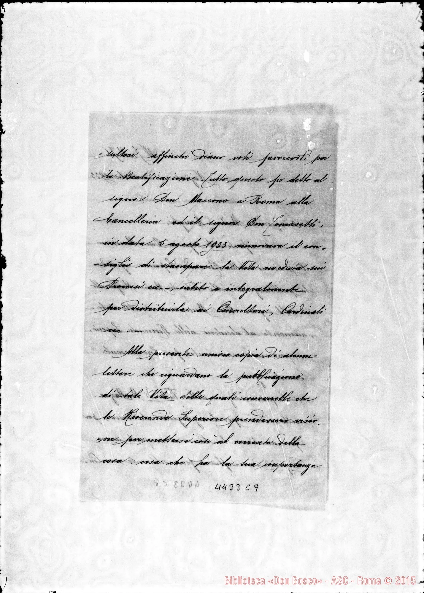 Fotogramma C 9 — Suor Ardissone Orsolina-Madre Arrighi Caterina. Nizza Monf., 11-11-1933