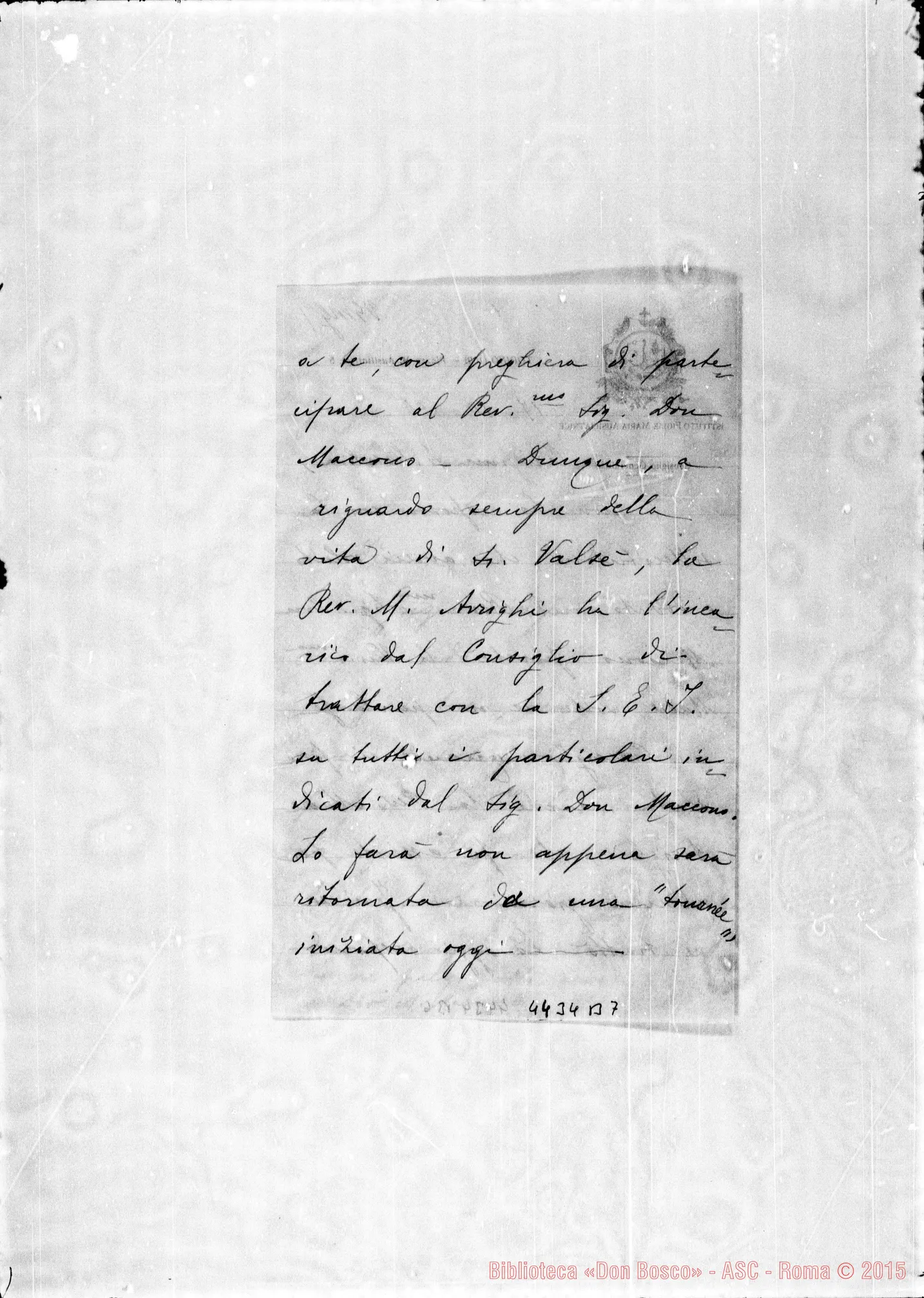 Fotogramma B 7 — Madre Linda Lucotti-Suor Ardissone. Torino, 17-10-1934
