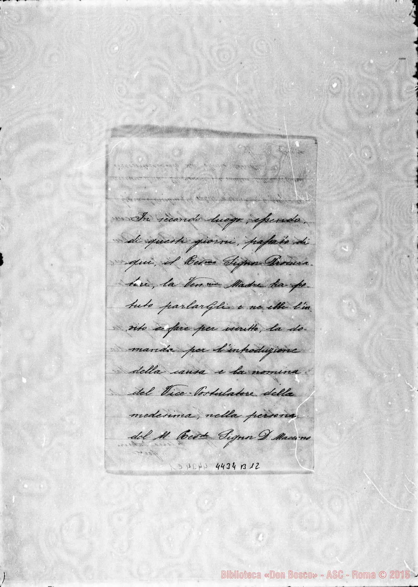Fotogramma B 12 — Suor Lina Dalcerri-Suor Ardissone. Torino, 19-10-1934