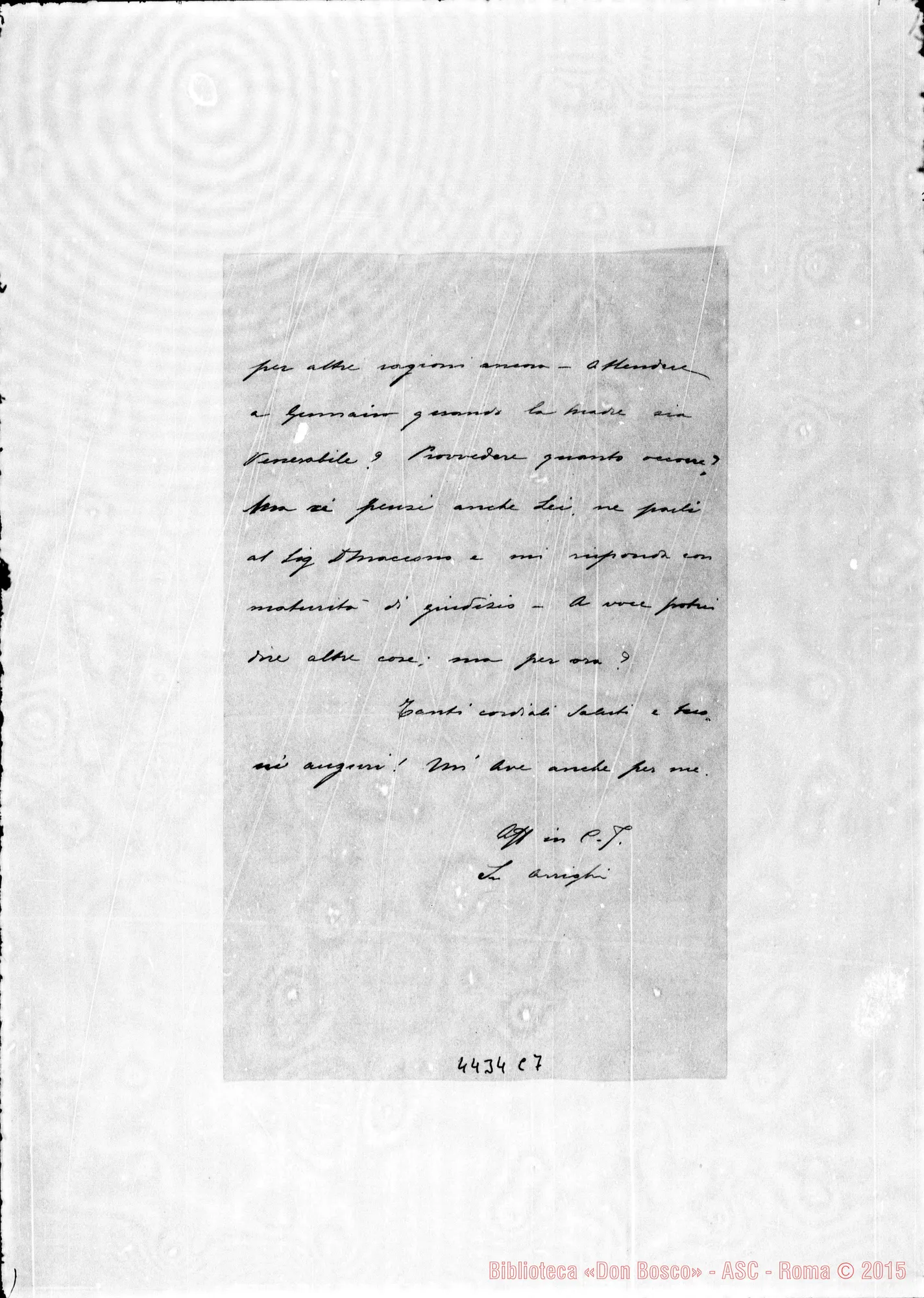 Fotogramma C 7 — Madre Arrighi-Suor Ardissone. Torino, 4-12-1934