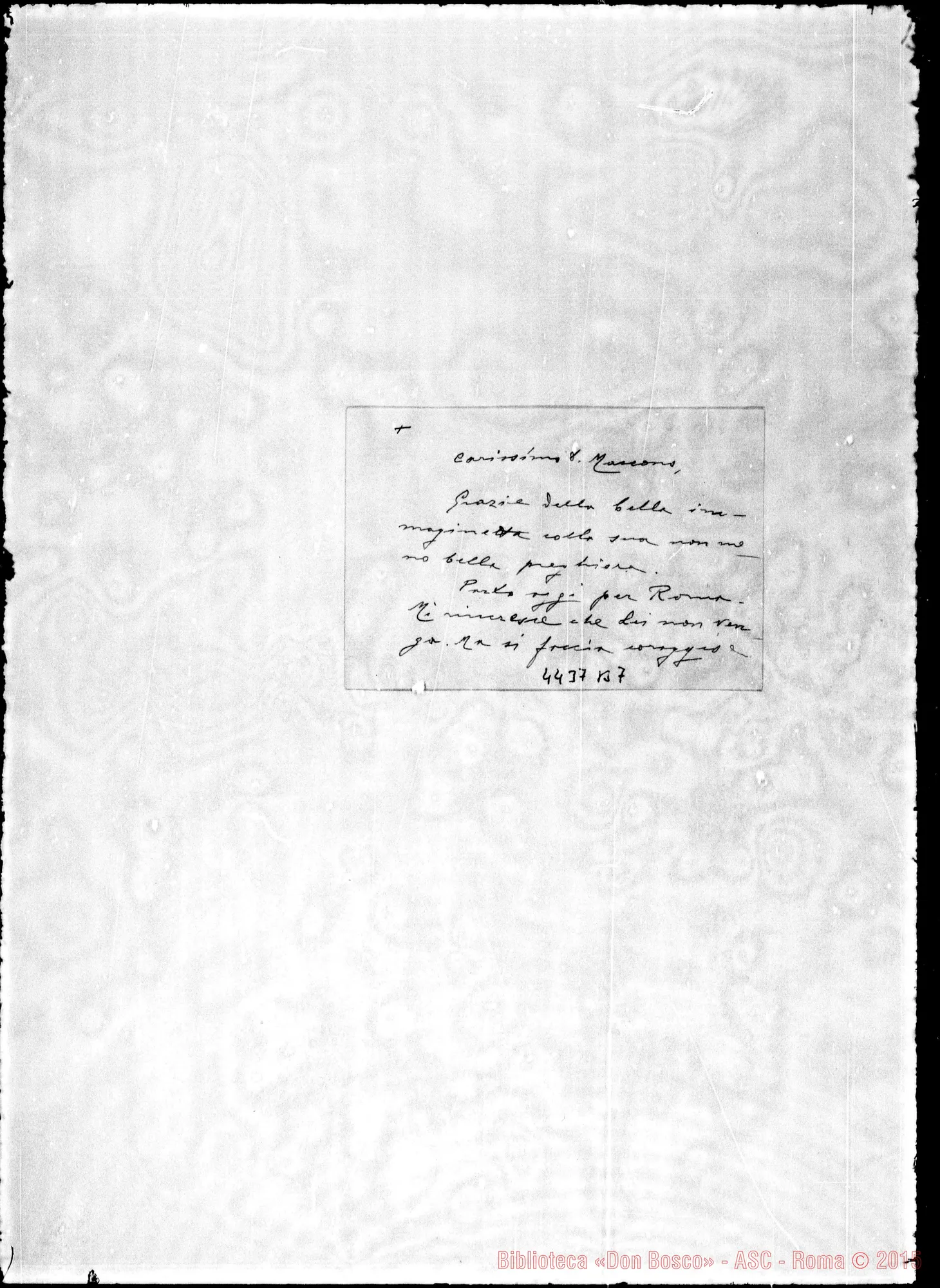 Fotogramma B 7 — Don Tirone Pietro-Don Maccono. Roma, 11-11-1938