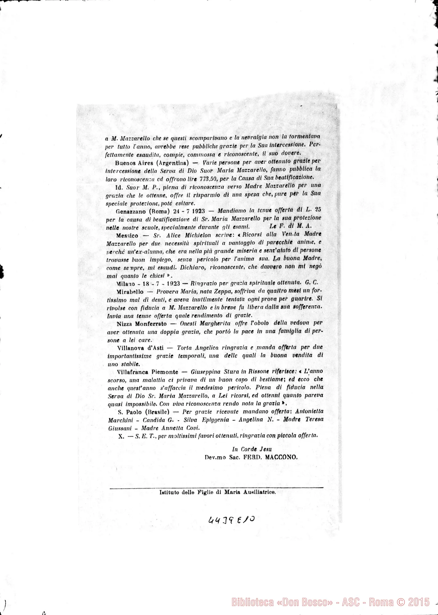 Fotogramma E 10