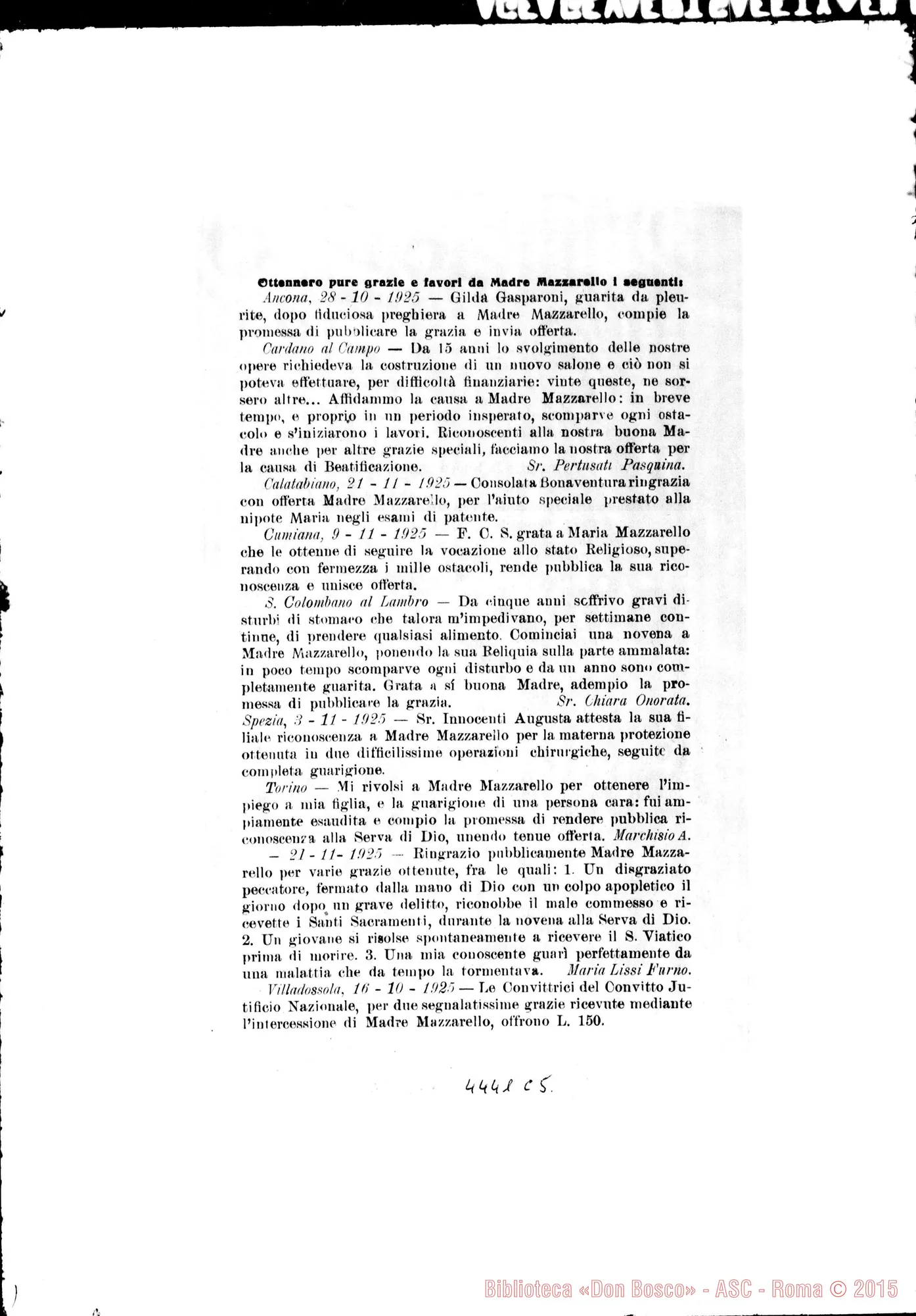 Fotogramma C 5
