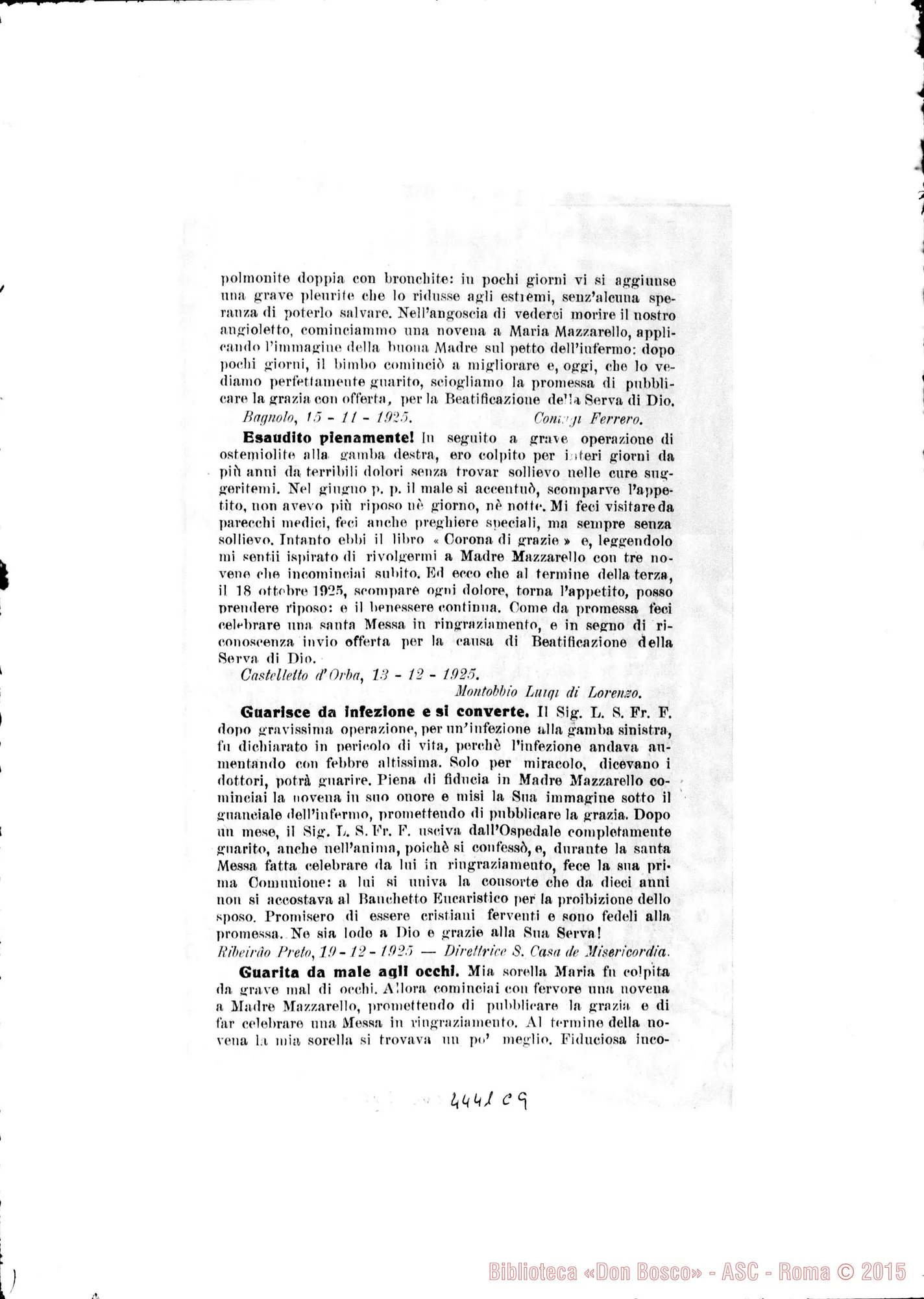 Fotogramma C 9
