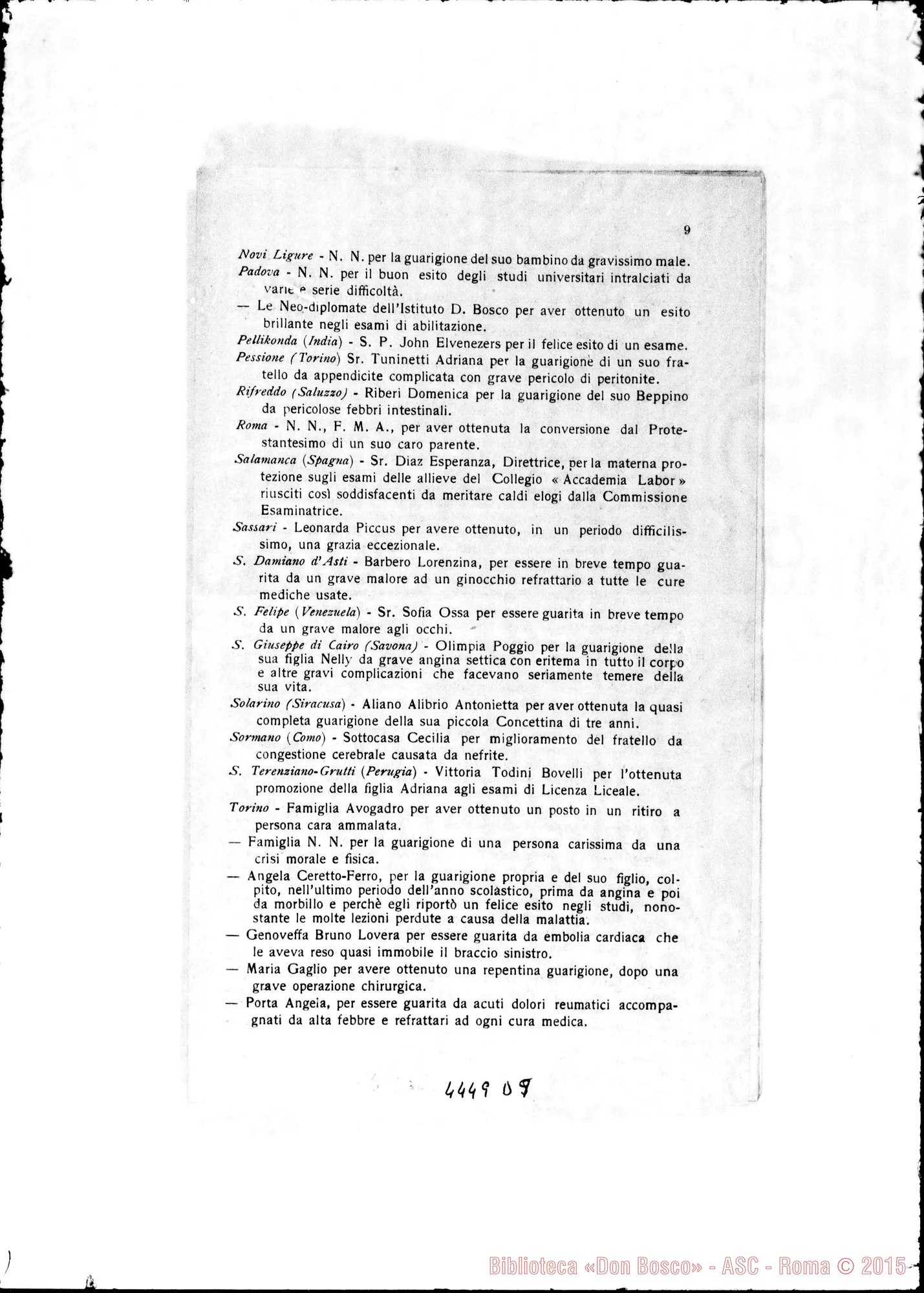 Fotogramma D 9