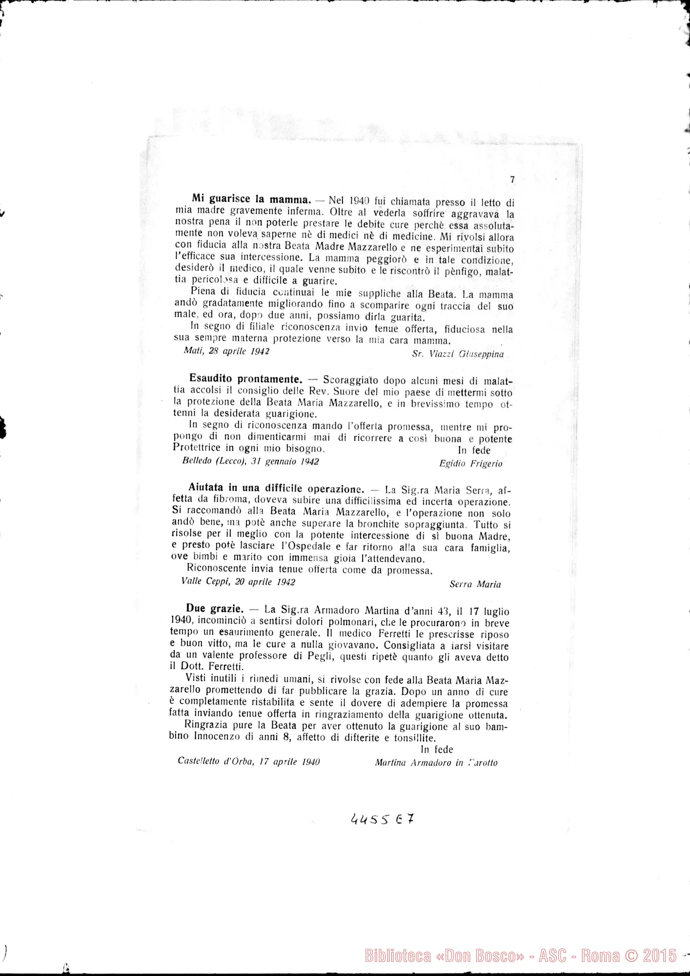 Fotogramma E 7