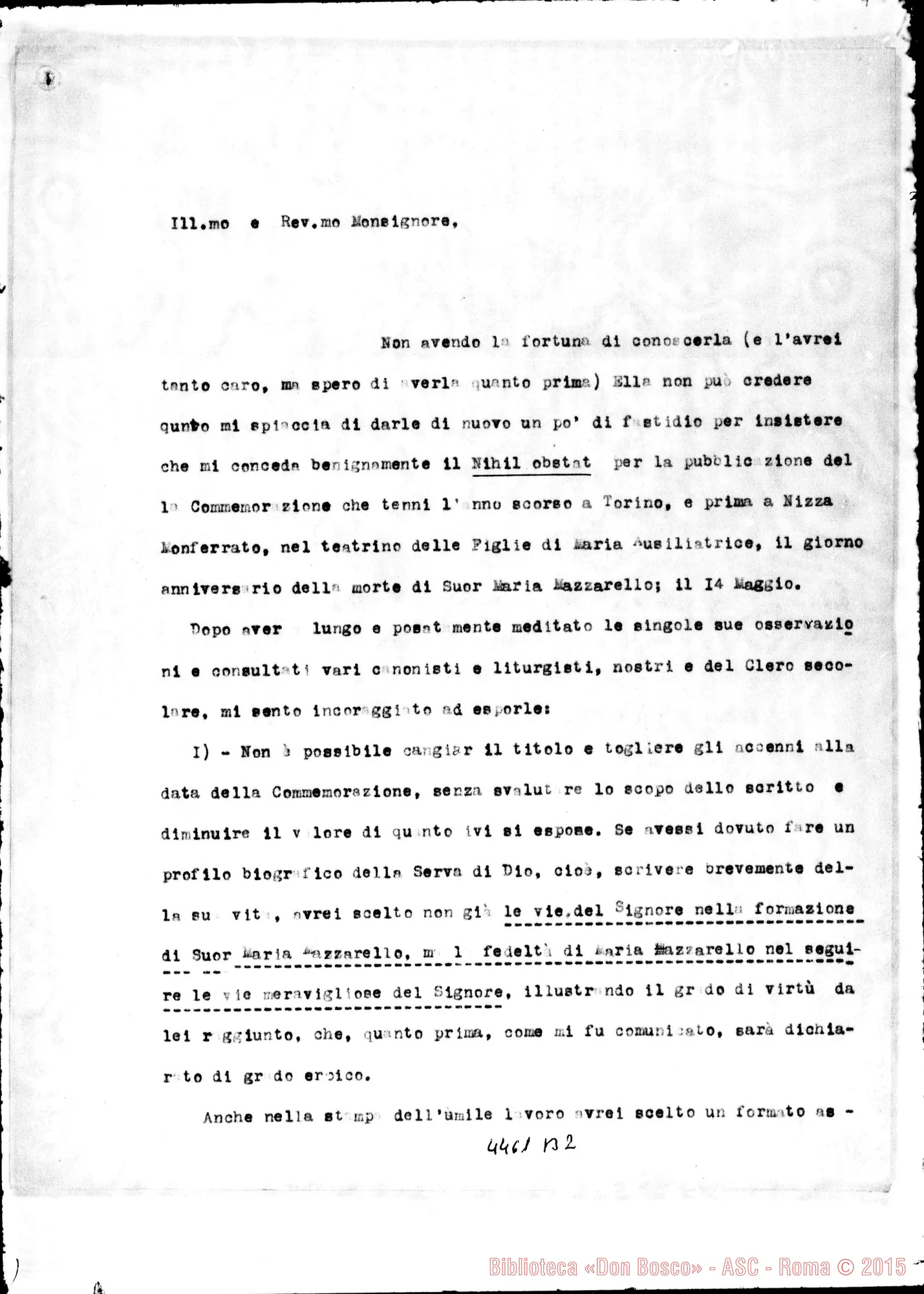 Fotogramma B 2 — Don Amadei Angelo-Monsignore. Torino, 29-04-1936