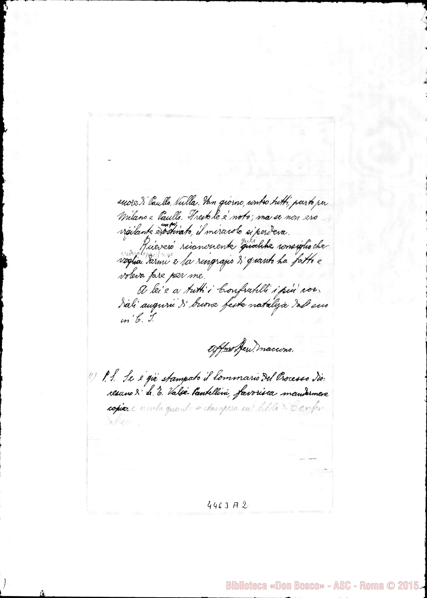 Fotogramma A 2 — Don Maccono-Don Tomasetti. Pinerolo, 19-12-1938