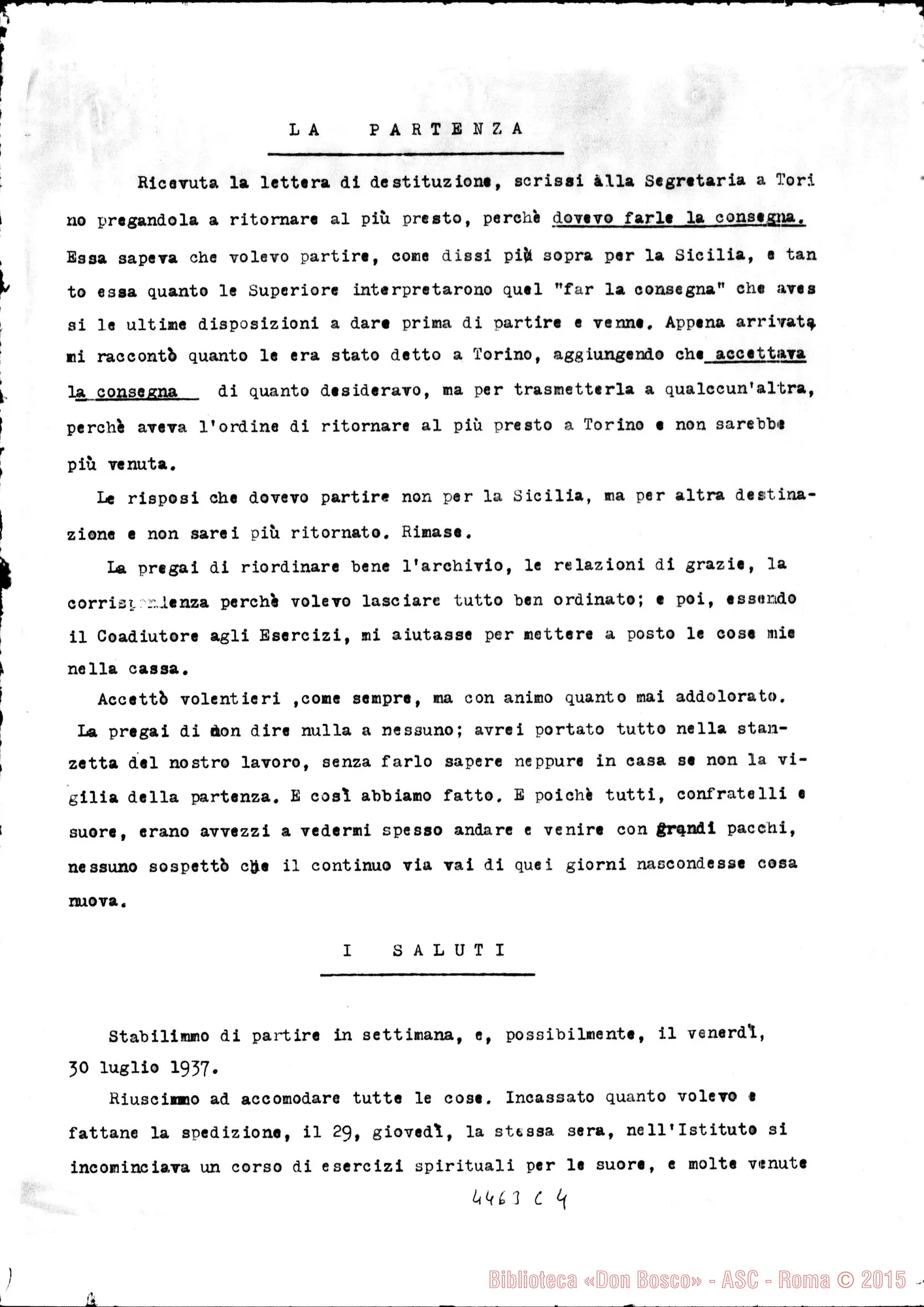 Fotogramma C 4 — DON MACCONO: «Per la Storia». Dt. Appunti per la storia di una Beatificazione