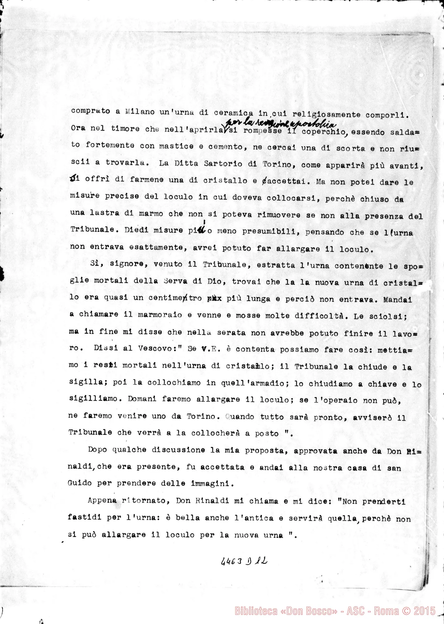 Fotogramma D 12 — DON MACCONO: «I precedenti E la loro spiegazione». Dt.