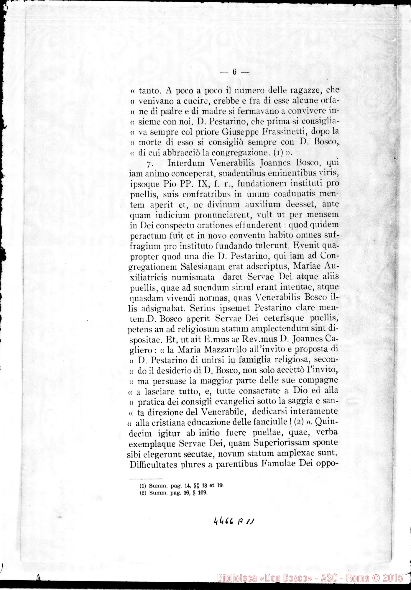 Fotogramma A 11 — Viate synopsis