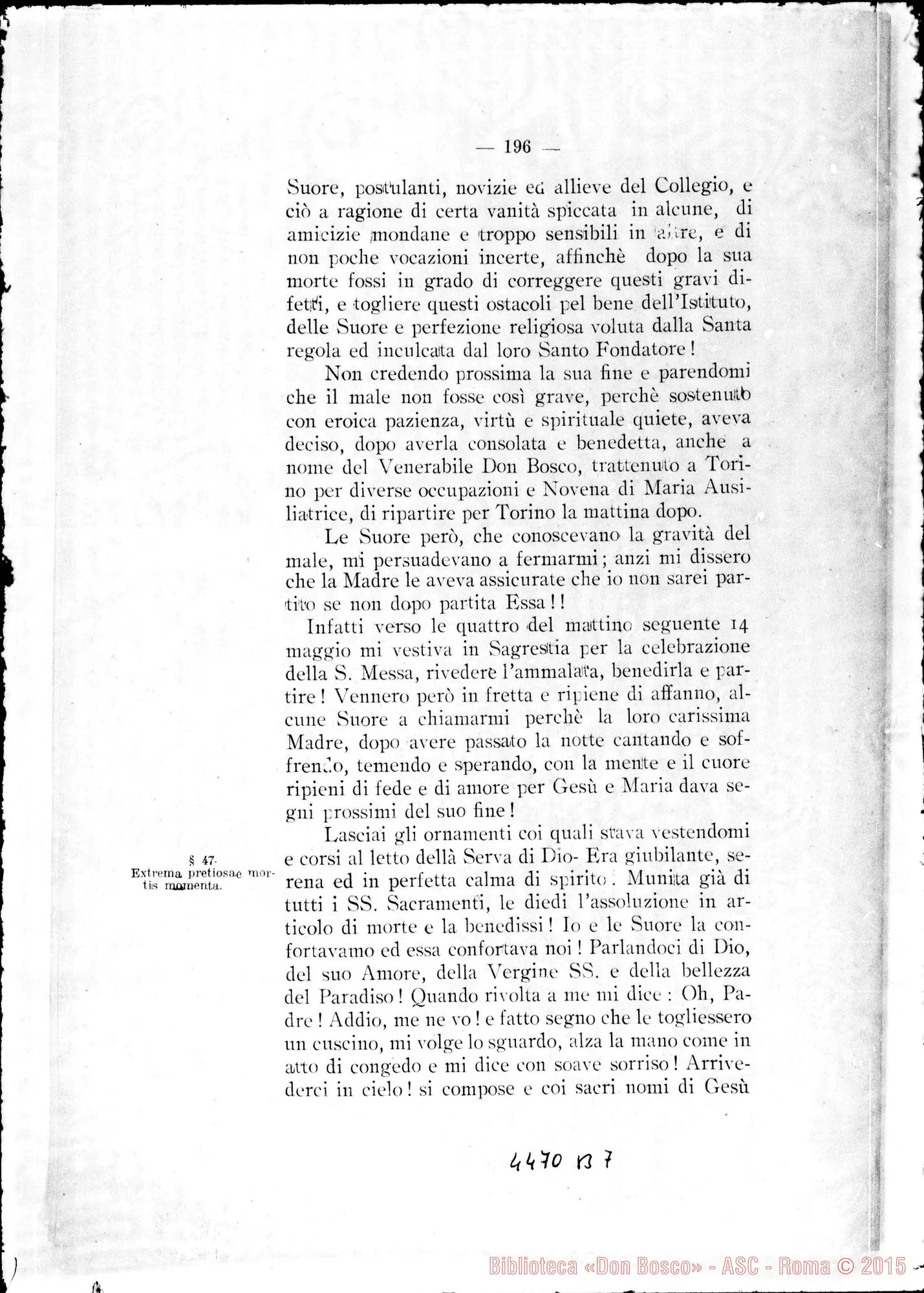 Fotogramma B 7 — Catalogus testium et scientiae singulorum causa. Aprilis, 1922