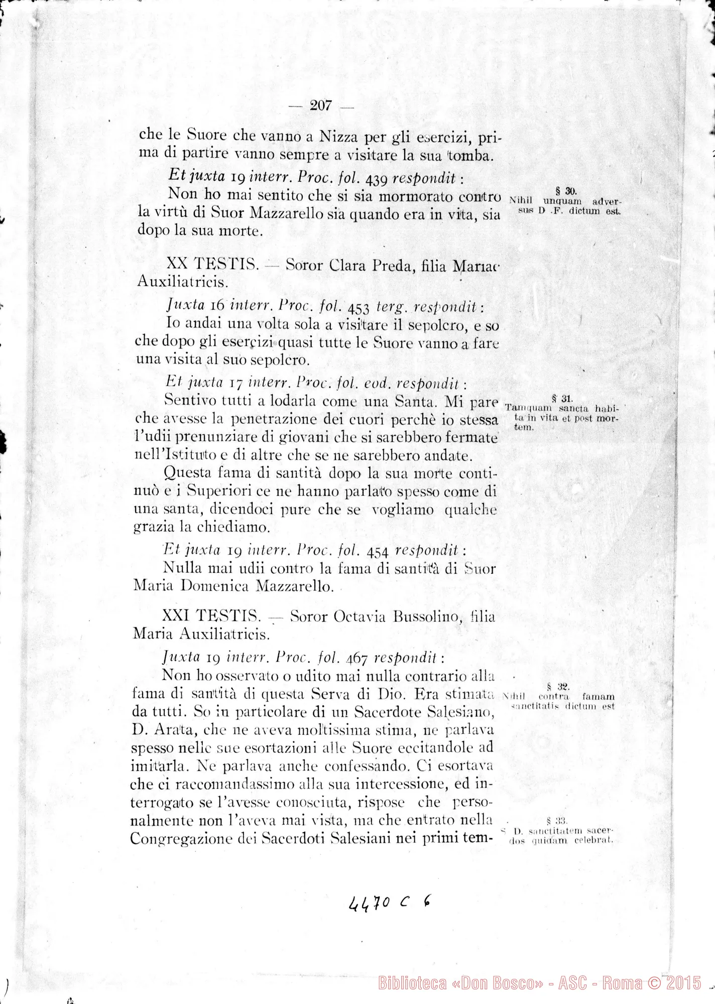Fotogramma C 6 — Catalogus testium et scientiae singulorum causa. Aprilis, 1922