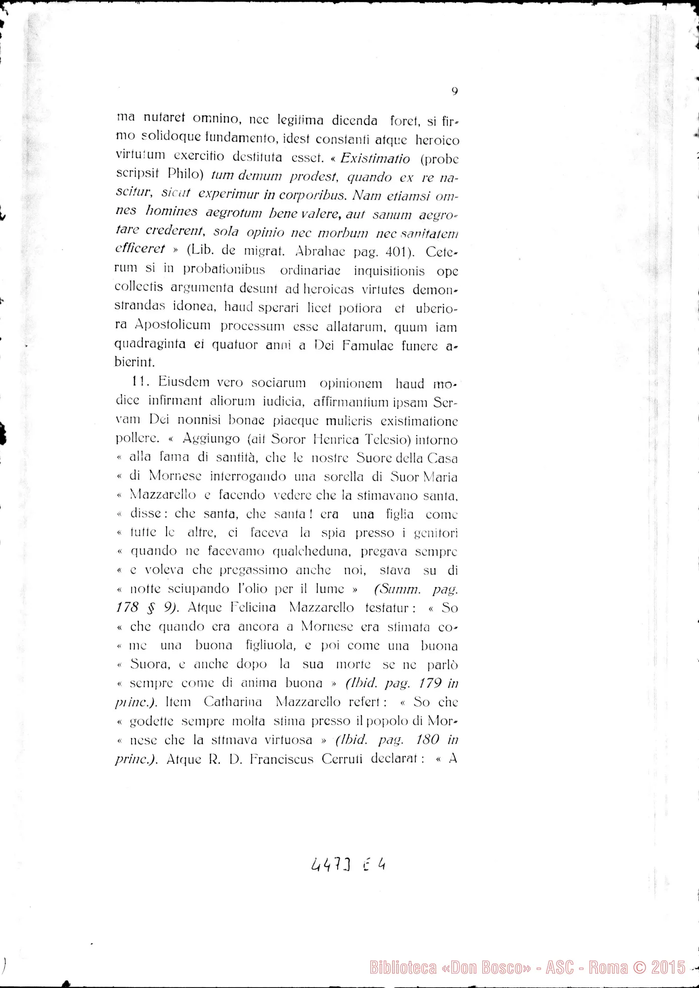 Fotogramma E 4 — Animadversiones an signanda sit Commissio Introductionis Causae