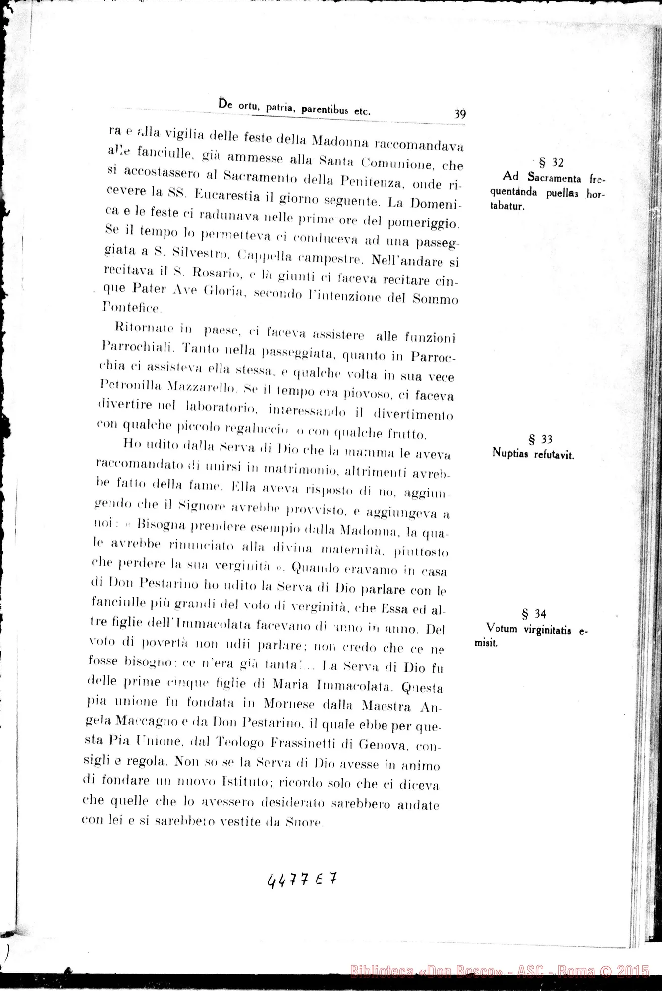 Fotogramma E 7 — Catalogus testium eorumque scientiae causa