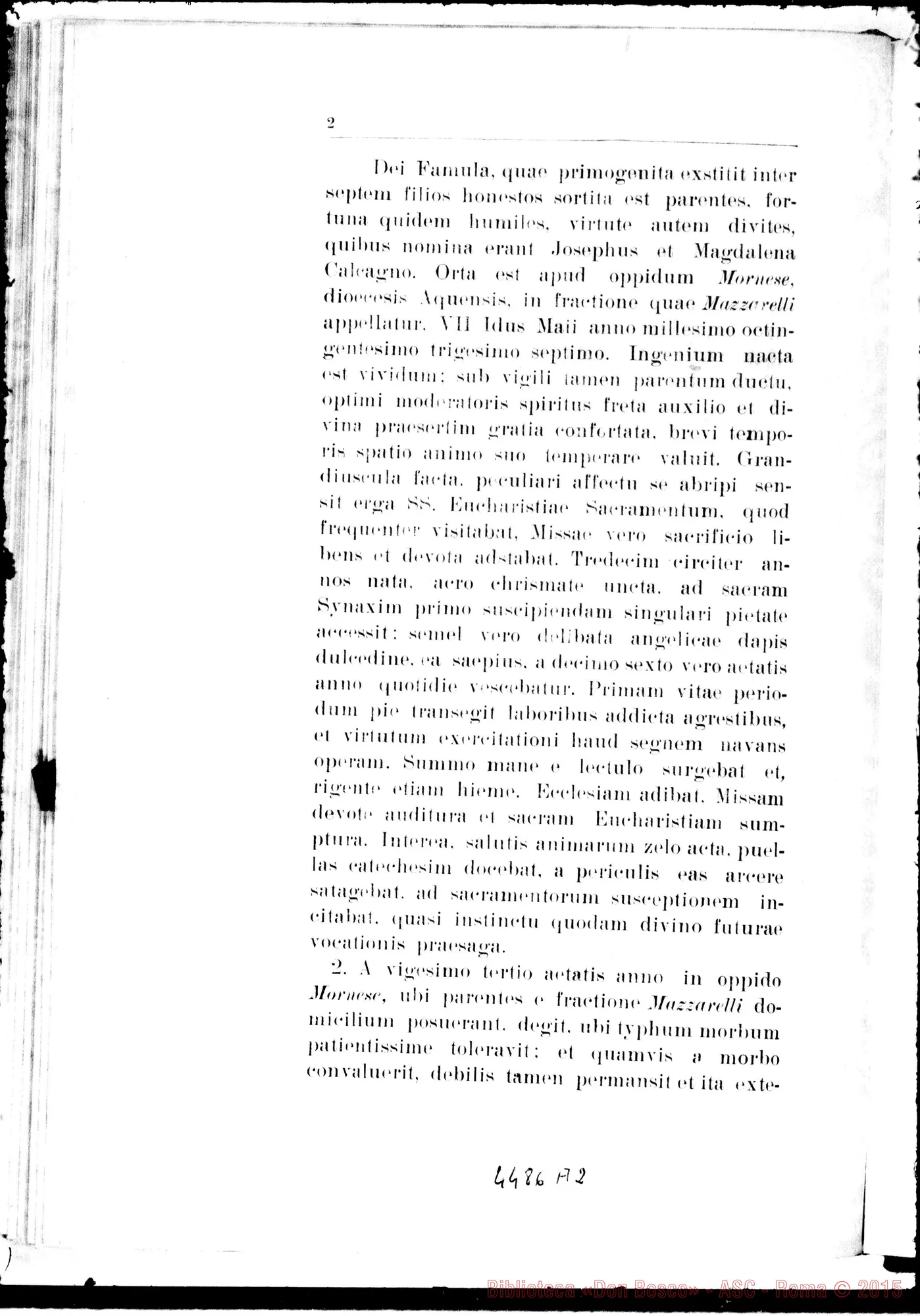 Fotogramma A 2 — Animadversiones R.P. Promotoris Generalis Fidei. Ottobre 1934