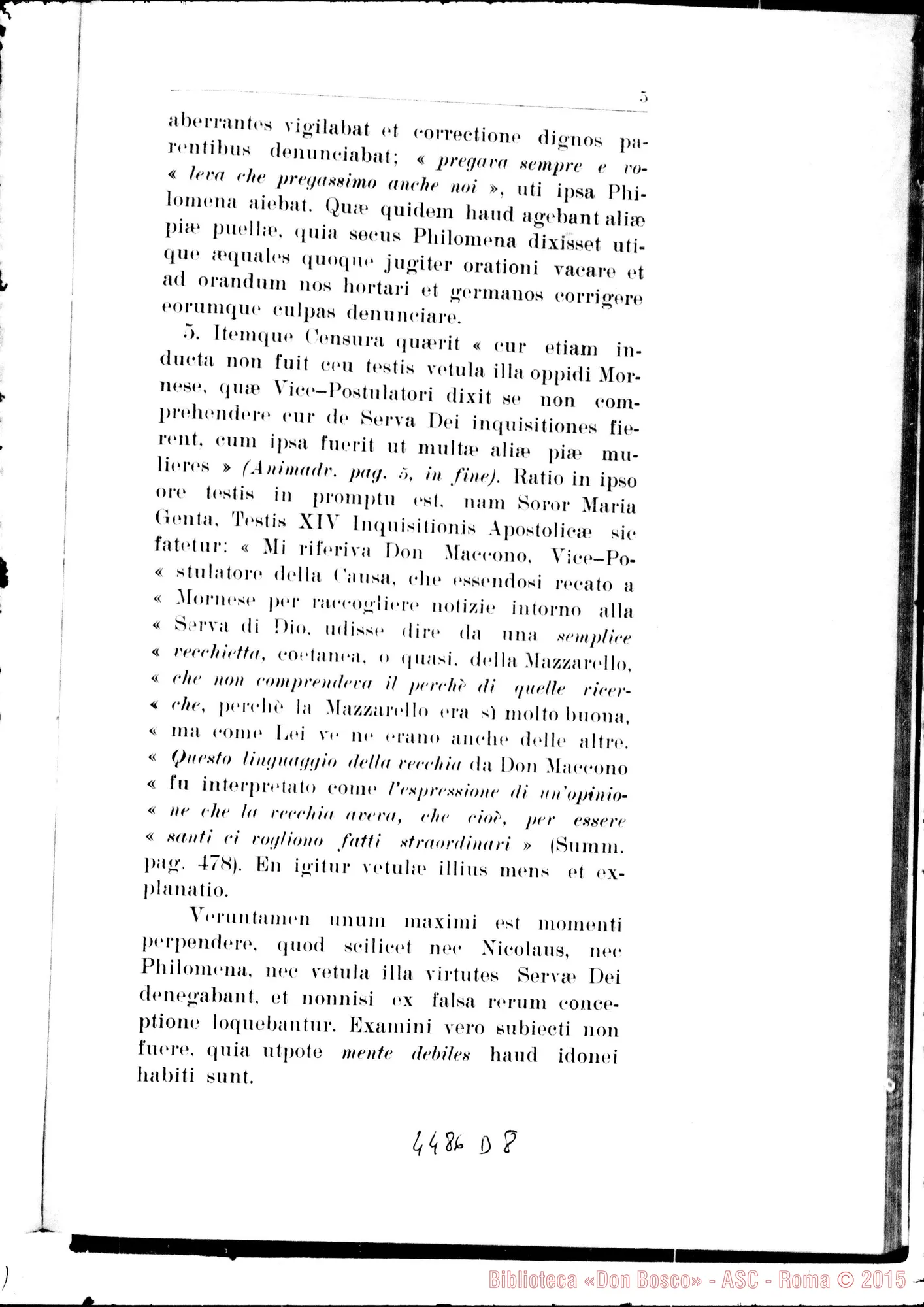 Fotogramma D 8 — Responsio ad animadversiones. Novembre 1934