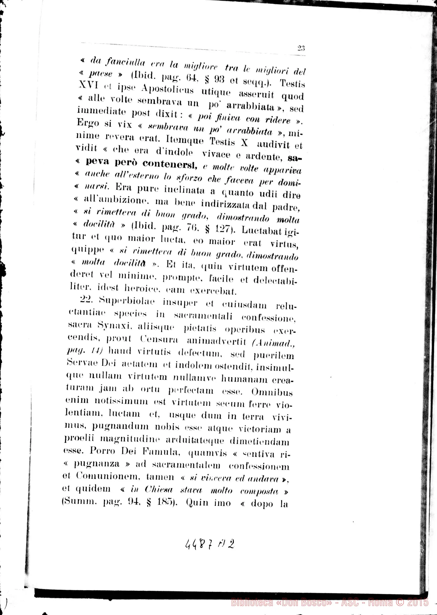 Fotogramma A 2 — Responsio ad animadversiones. Novembre 1934