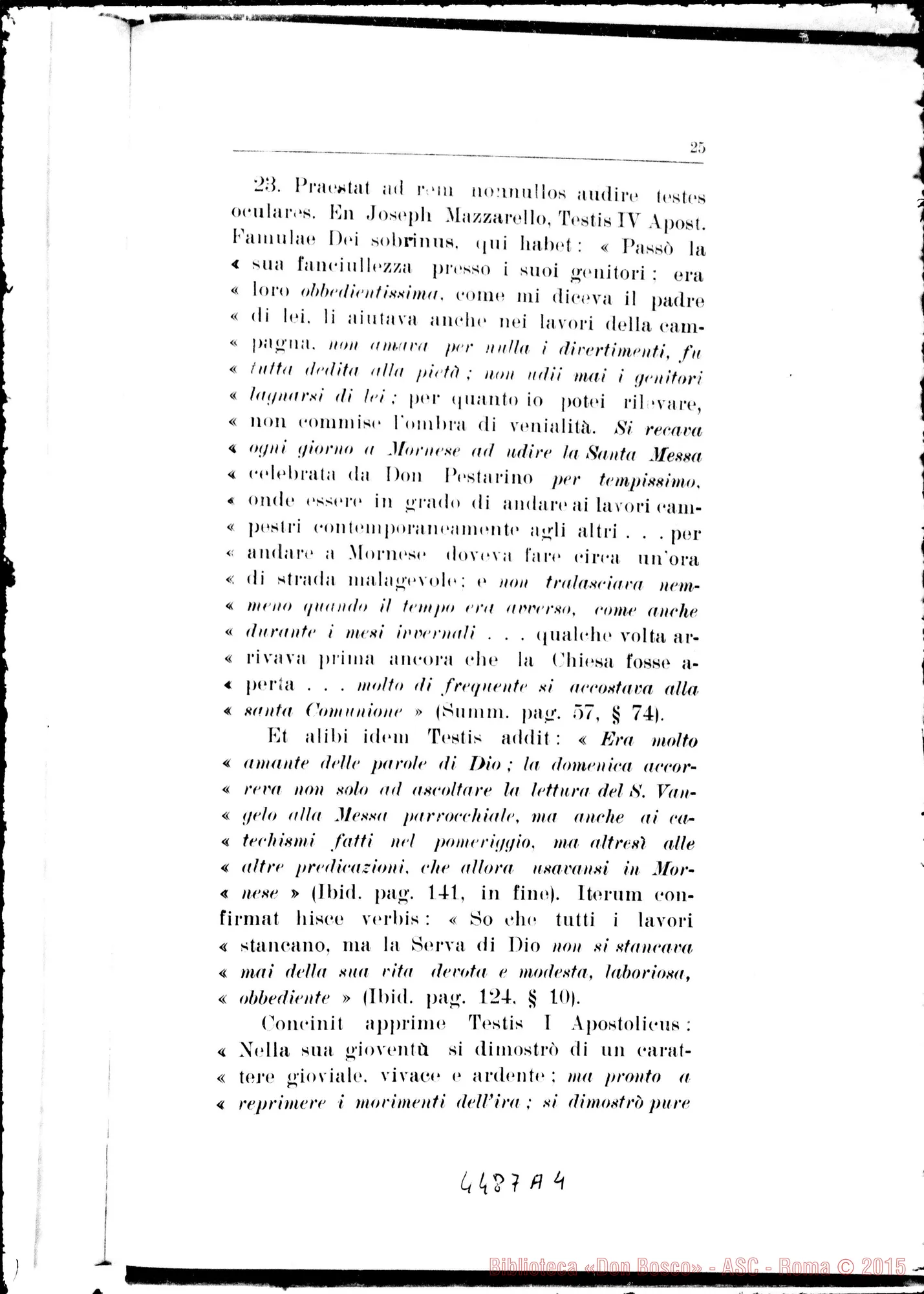 Fotogramma A 4 — Responsio ad animadversiones. Novembre 1934