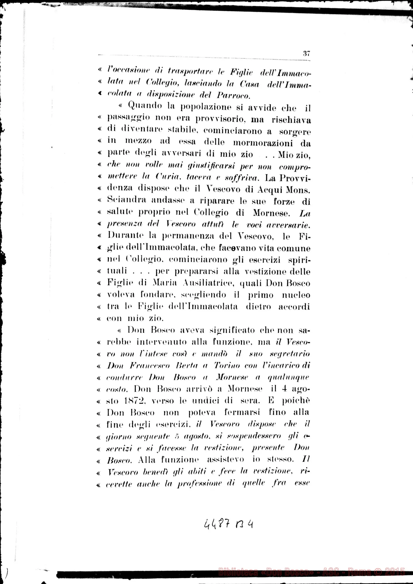 Fotogramma B 4 — Responsio ad animadversiones. Novembre 1934