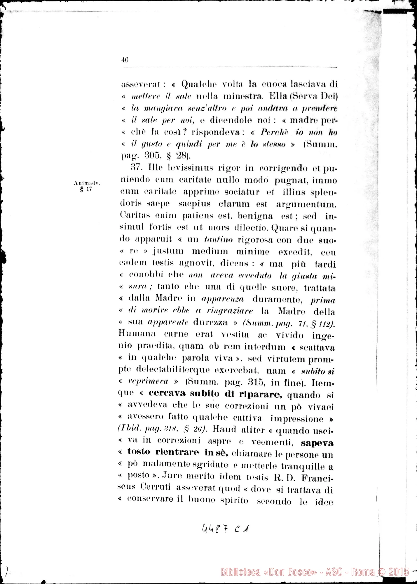 Fotogramma C 1 — Responsio ad animadversiones. Novembre 1934