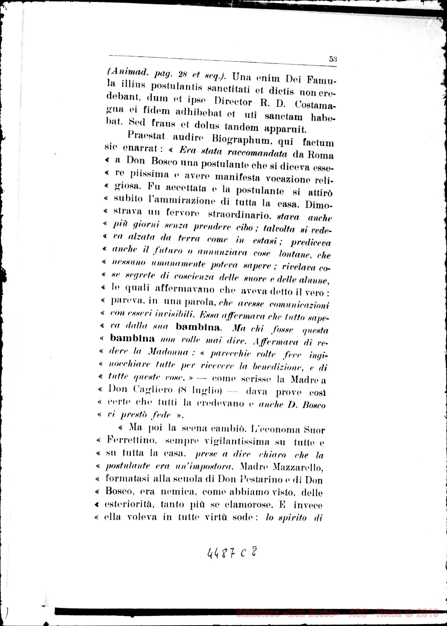 Fotogramma C 8 — Responsio ad animadversiones. Novembre 1934