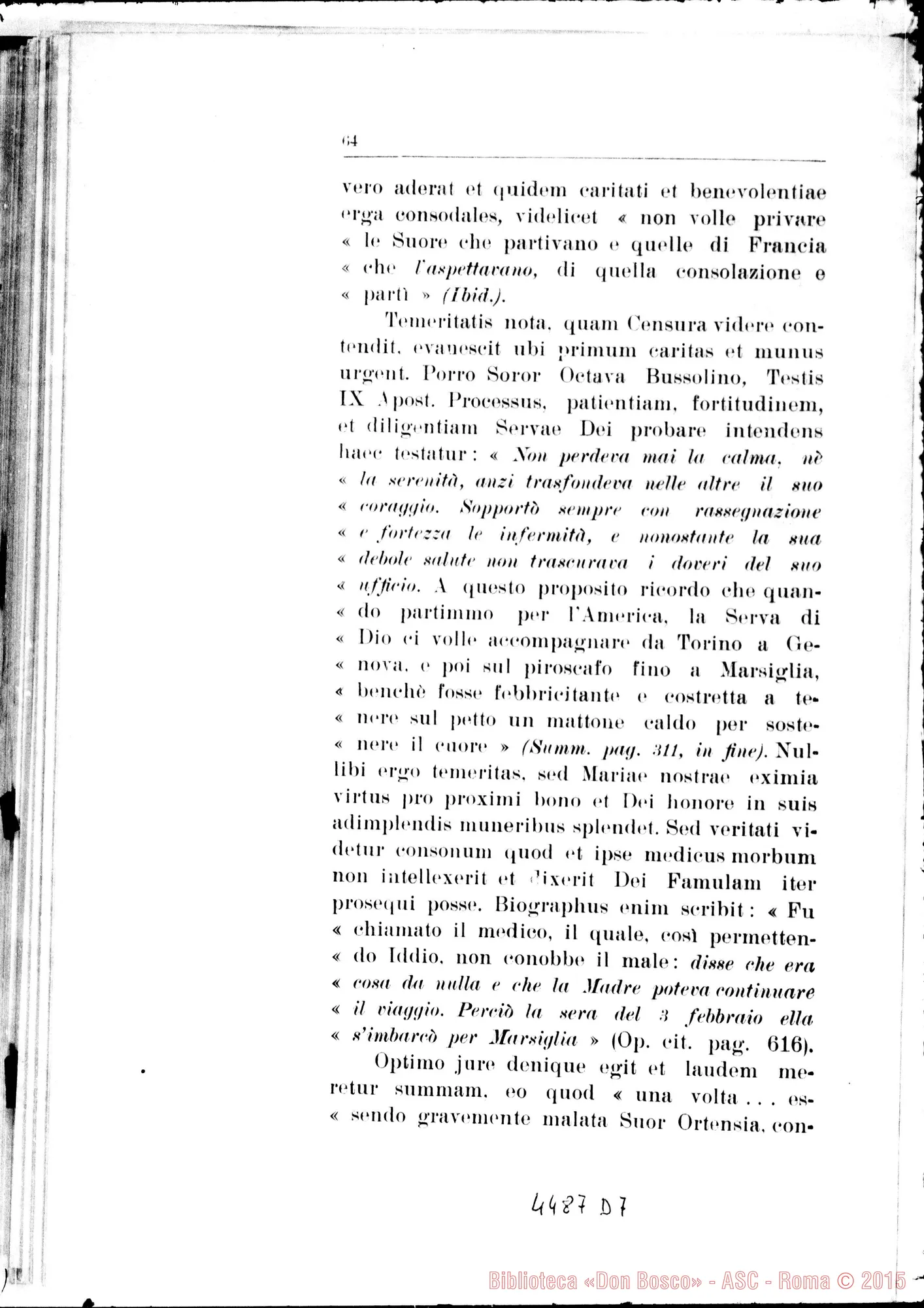 Fotogramma D 7 — Responsio ad animadversiones. Novembre 1934
