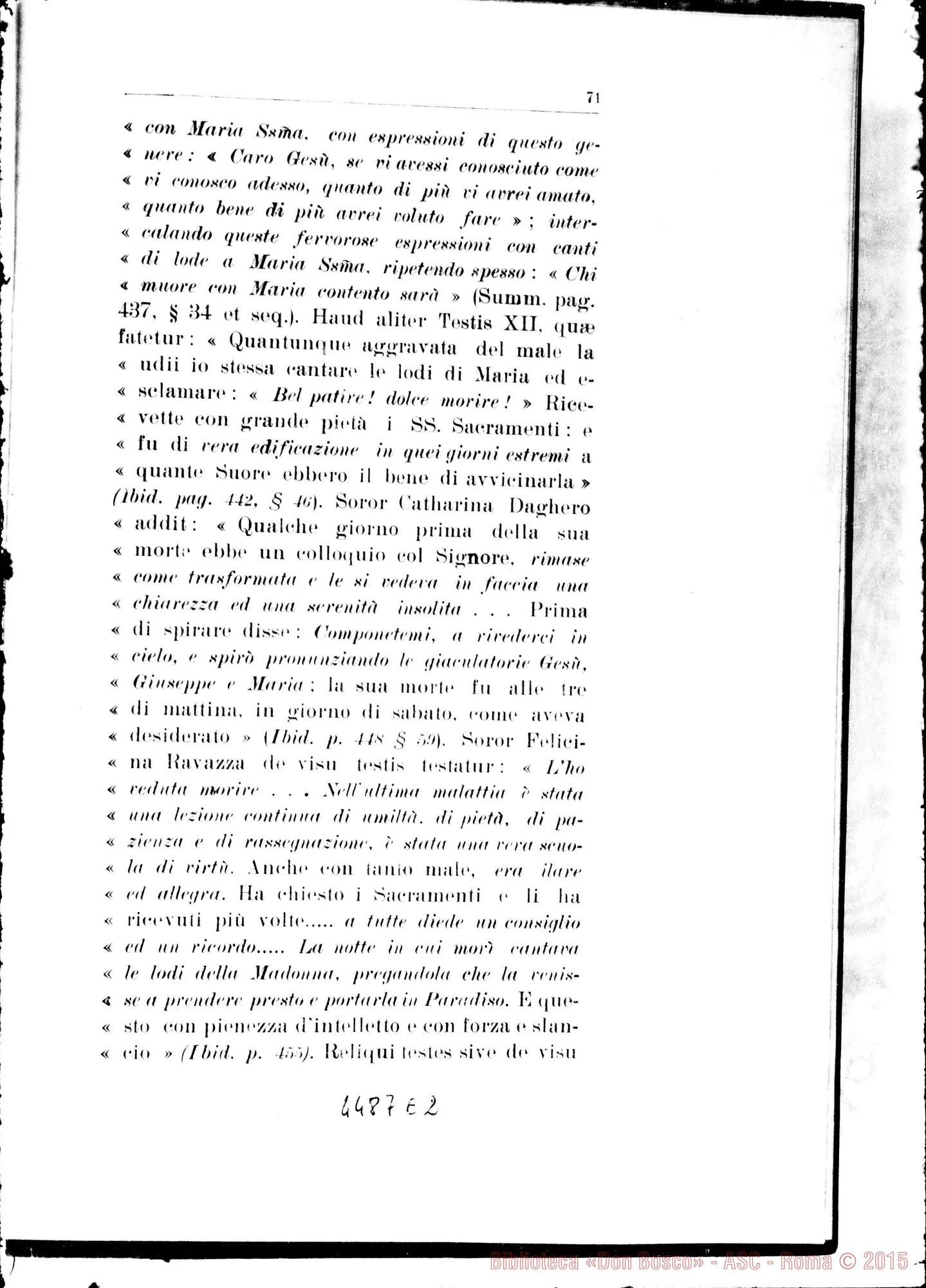 Fotogramma E 2 — Responsio ad animadversiones. Novembre 1934