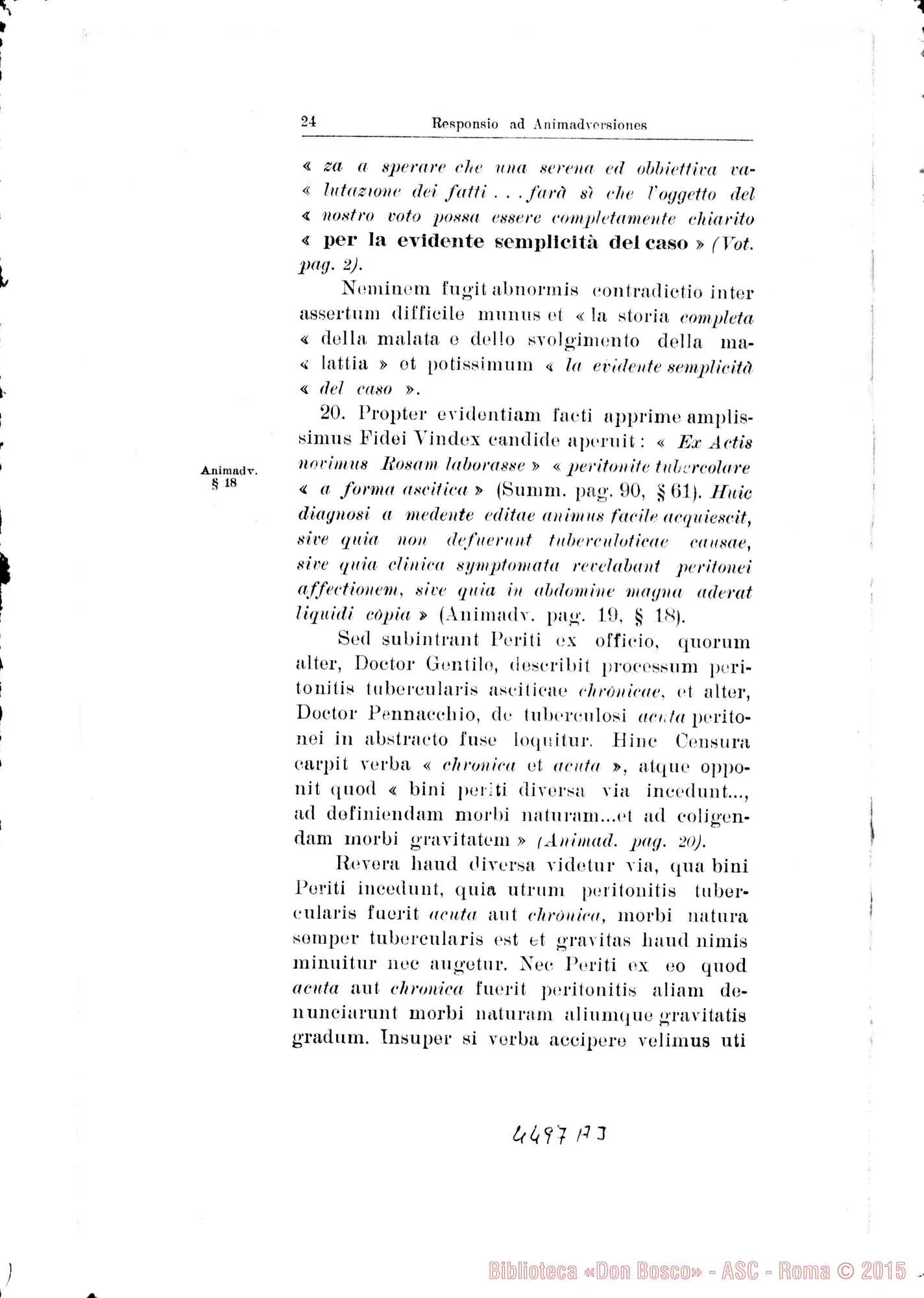 Fotogramma A 3 — Positio super miraculis. Giugno 1937
